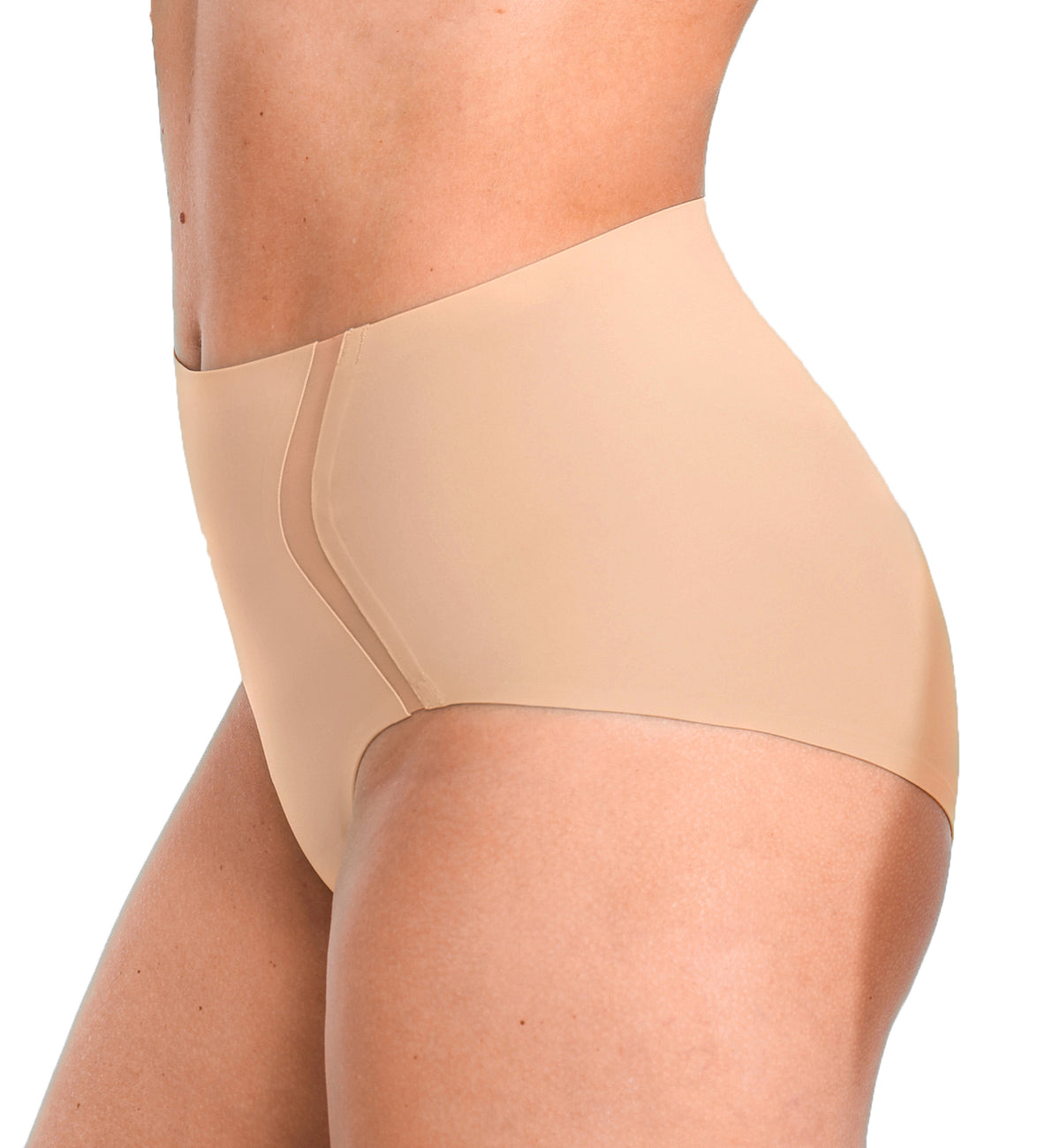 SHAPELLX INNER ARMOR Contour Comfy Smoothing Brief (NY250011),Small,Beige - Beige,Small