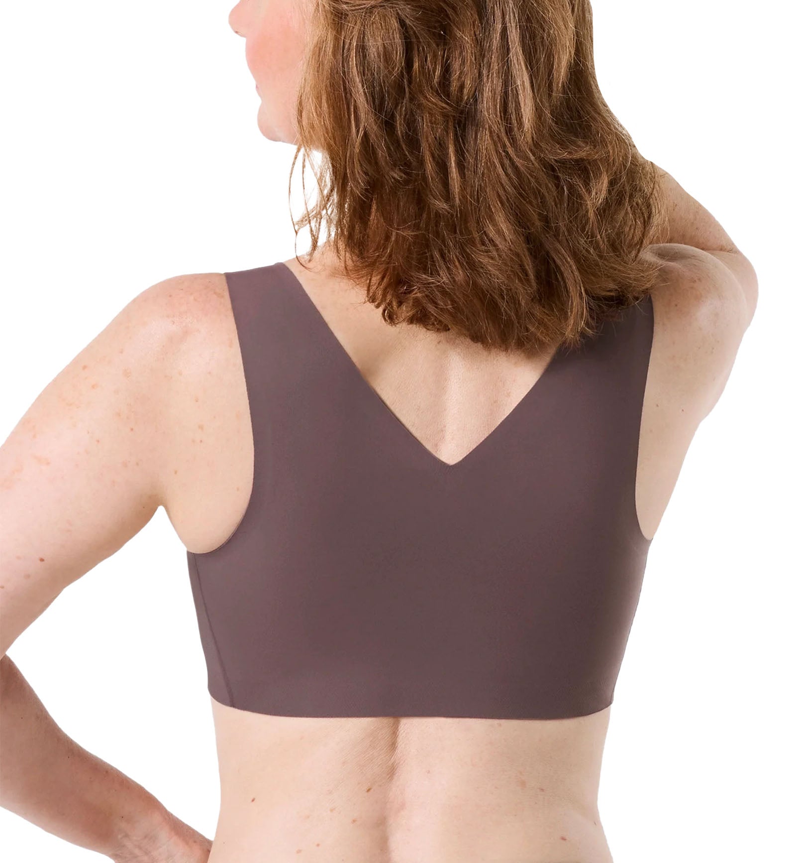 Evelyn & Bobbie DEFY V-Neck Bralette w/ Removable Pads (1833),Small,Thistle - Thistle,Small
