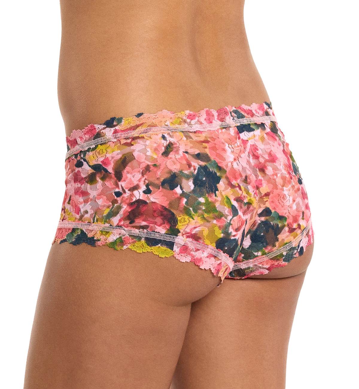 Hanky Panky Signature Lace Printed Boyshort (PR4812P),XS,Masterpiece - Masterpiece,XS