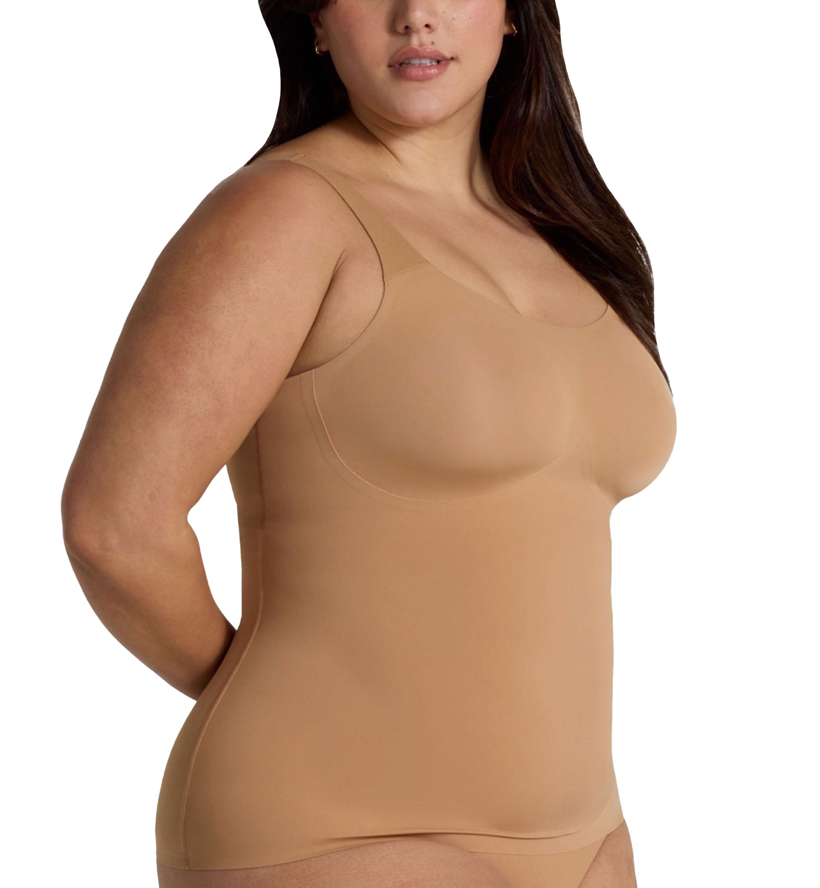 Evelyn & Bobbie Structured Scoop Bra Tank (1811),Small,Mica - Mica,Small