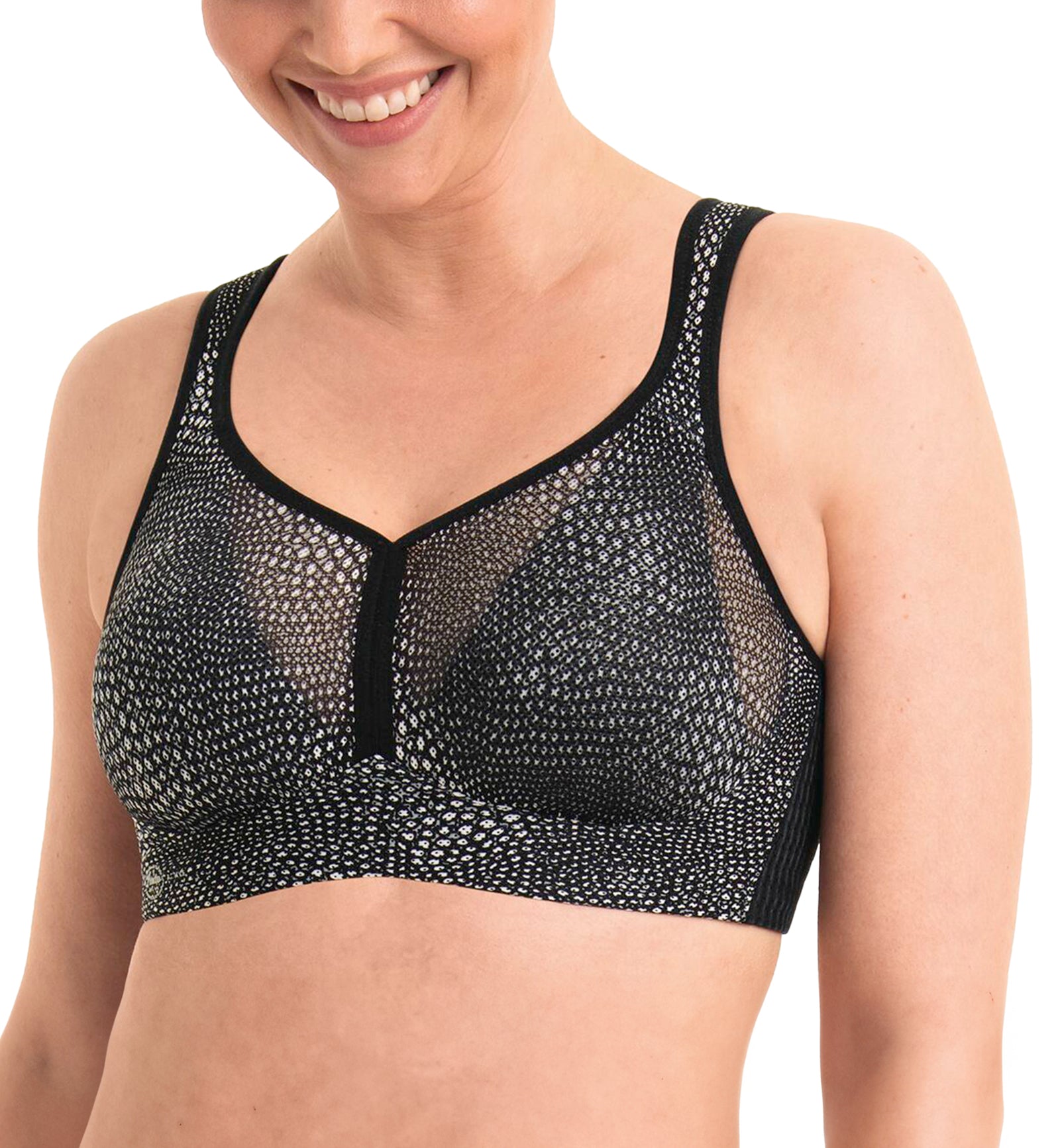 Anita Active Air Control Delta Pad Sports Bra (5544),30C,Bubble Grey - Bubble Grey,30C