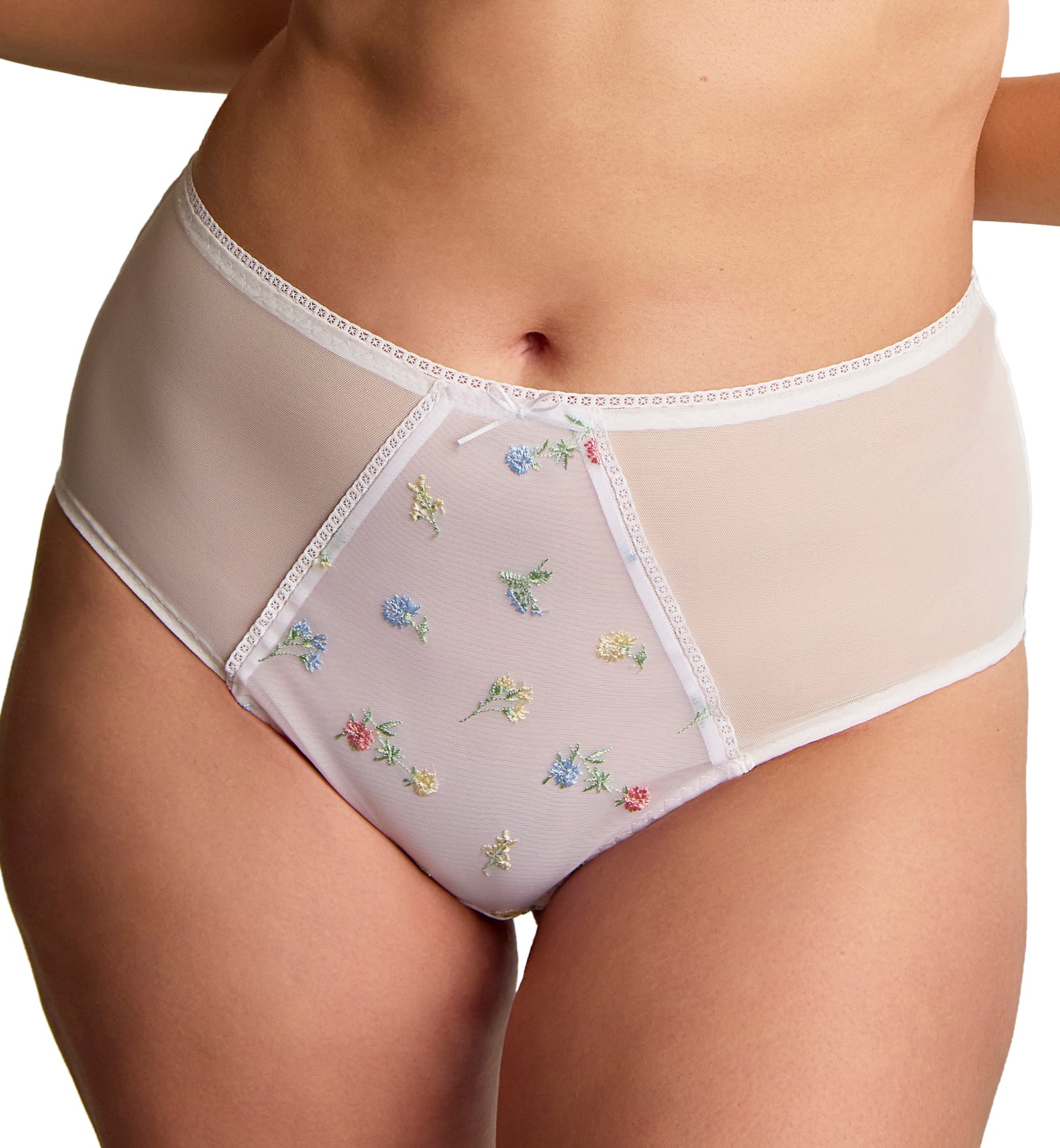 Panache Tango Edit Deep Brief (9095),Small,White - White,Small