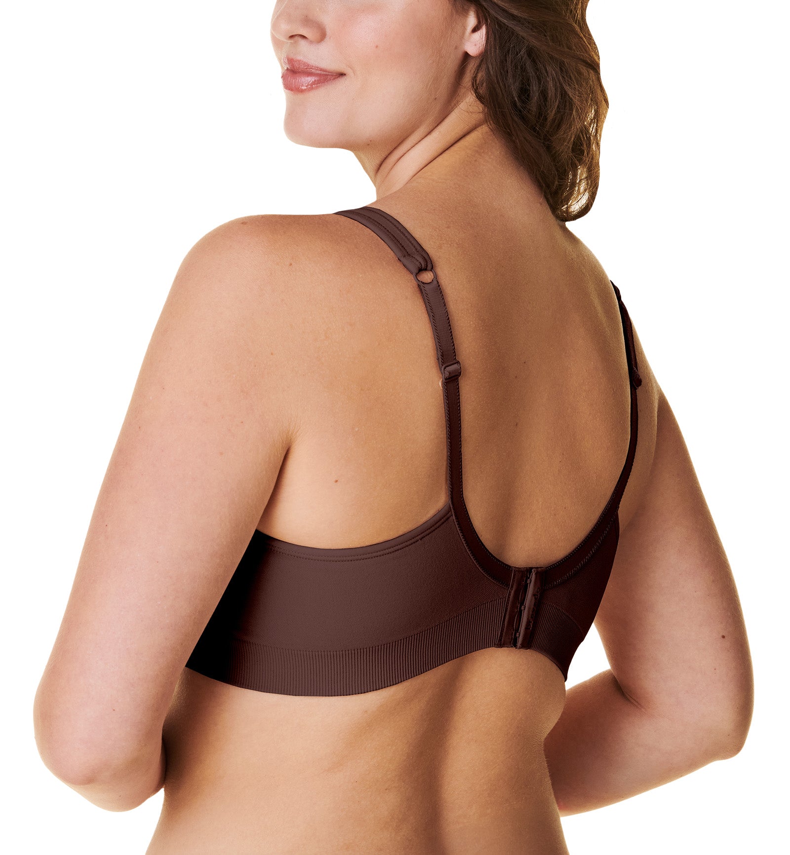 BRAVADO! DESIGNS Everyday Sculpt Wire-Free Bra (11011VBA),Small,Chocolate - Chocolate,Small