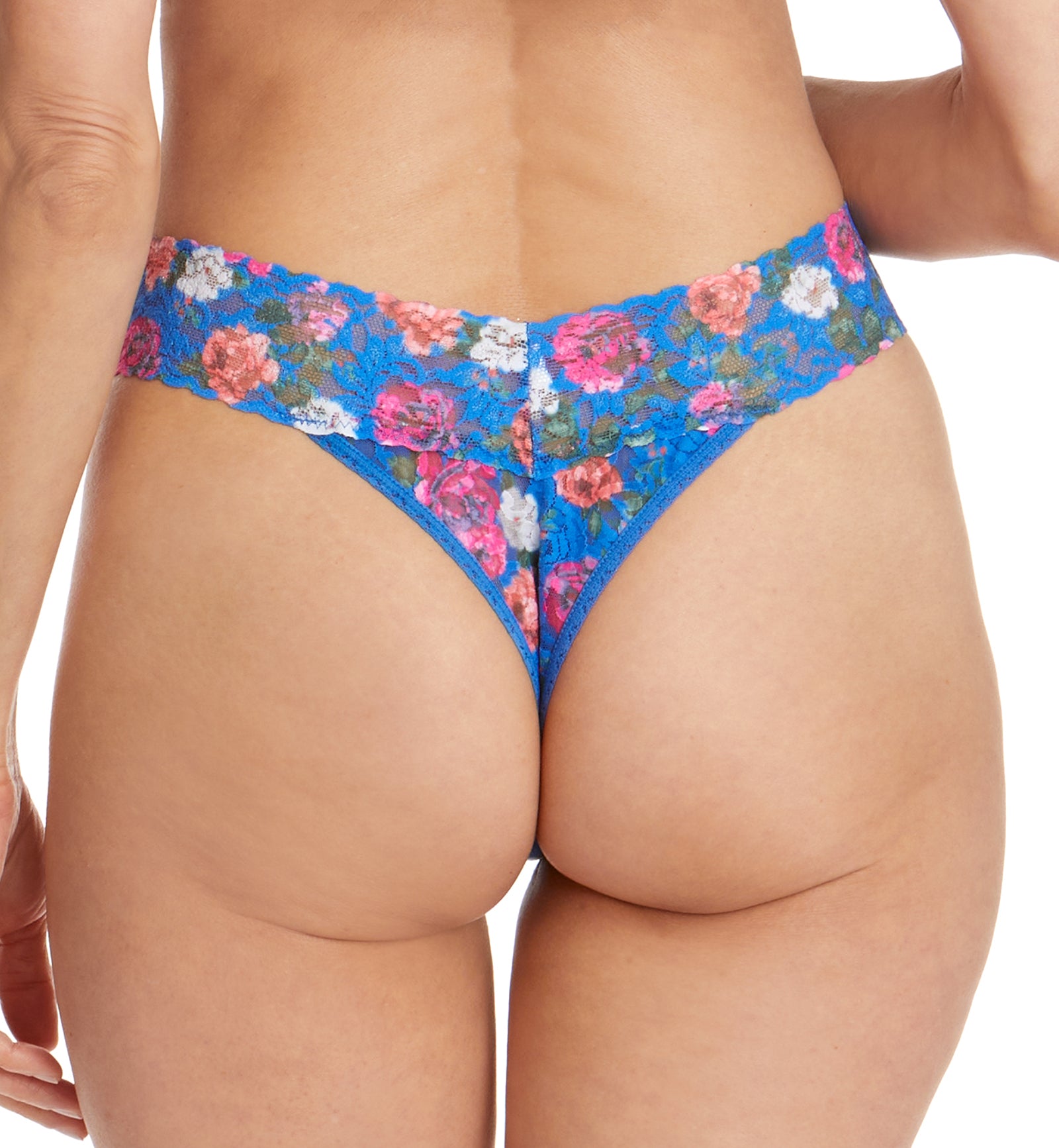 Hanky Panky Signature Lace Printed Original Rise Thong (PR4811P),Versailles - Versailles,One Size