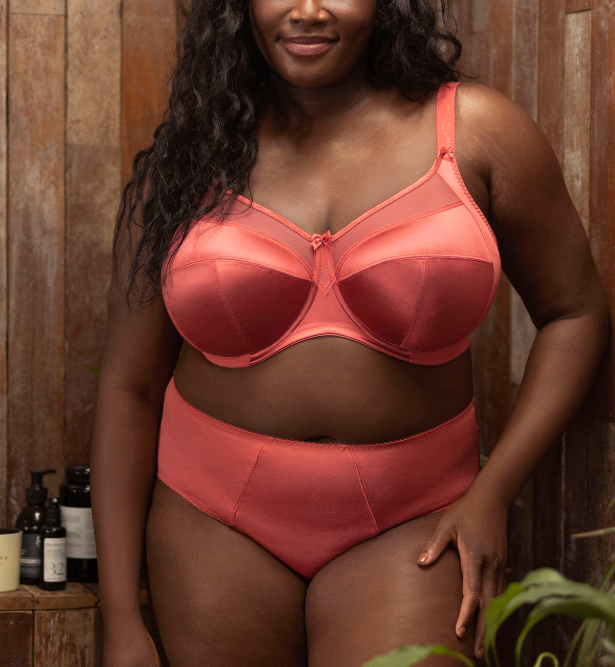 Goddess Keira Support Underwire Bra (6090),34I,Mineral Red - Mineral Red,34I