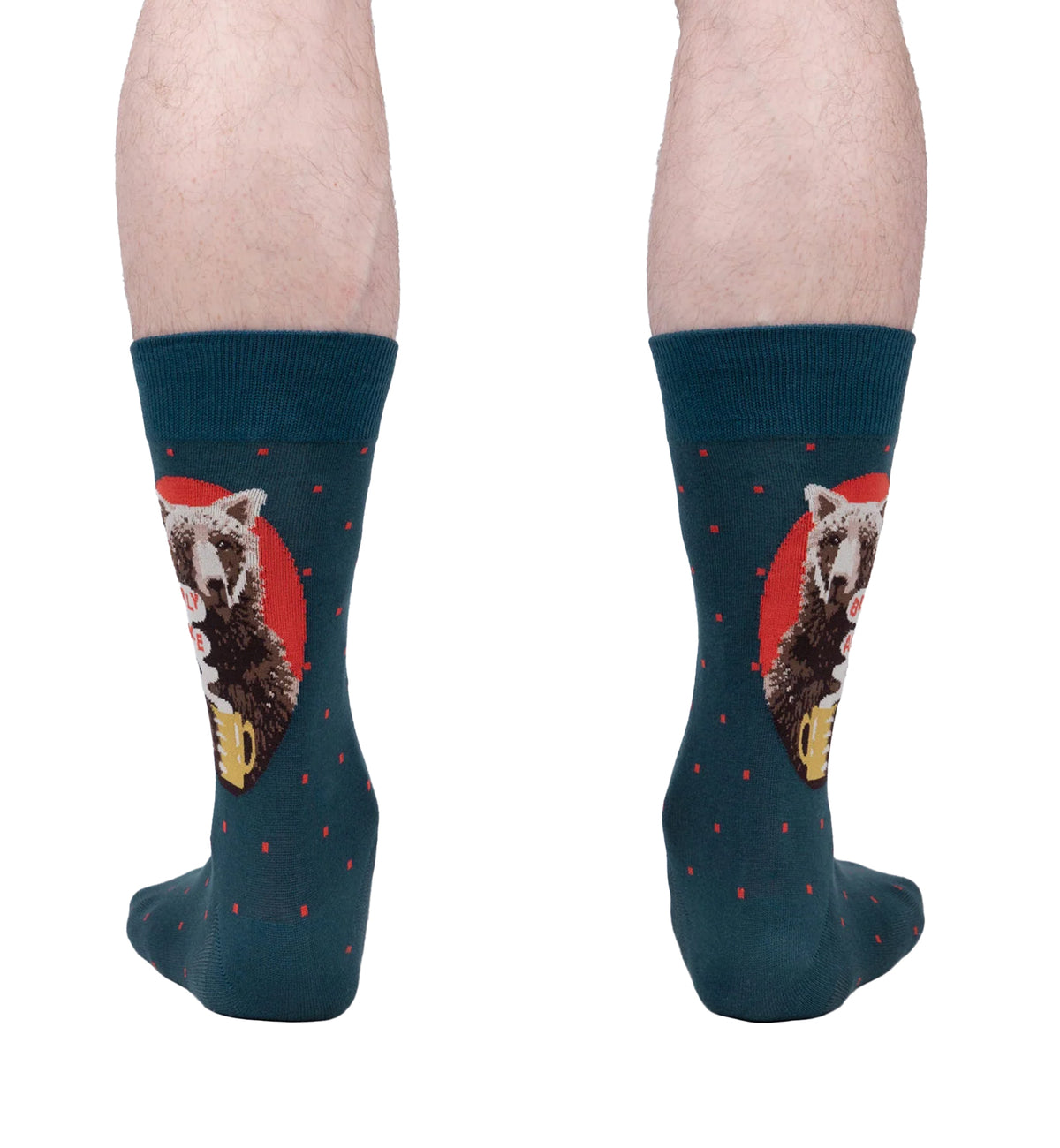 SOCK it to me Men's Crew Socks (mef0466),Bearly Awake - Bearly Awake,One Size