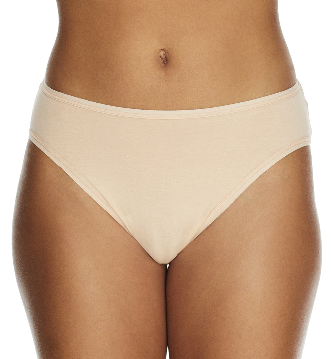 Hanky Panky Supima Cotton High Cut Brief (892264),XS,Chai - Chai,XS