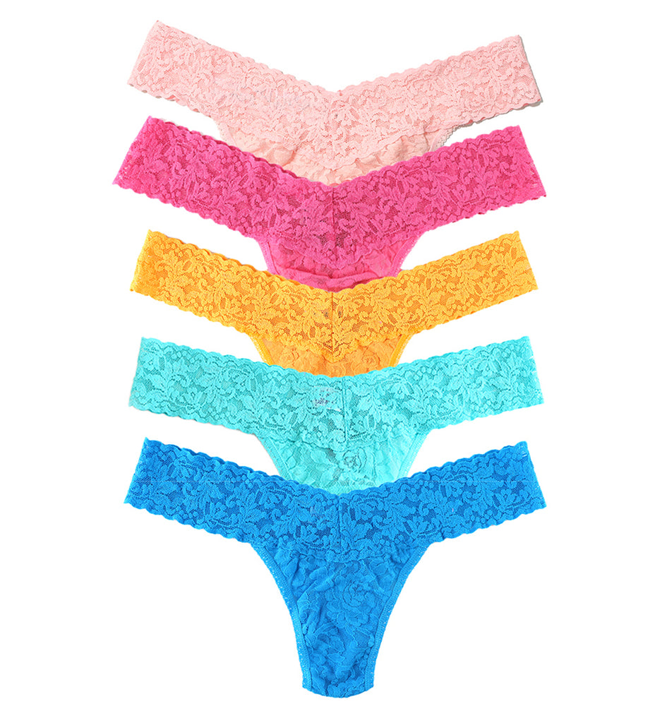 Hanky Panky 5-PACK Signature Lace Low Rise Thong (49115PK) - RNGS