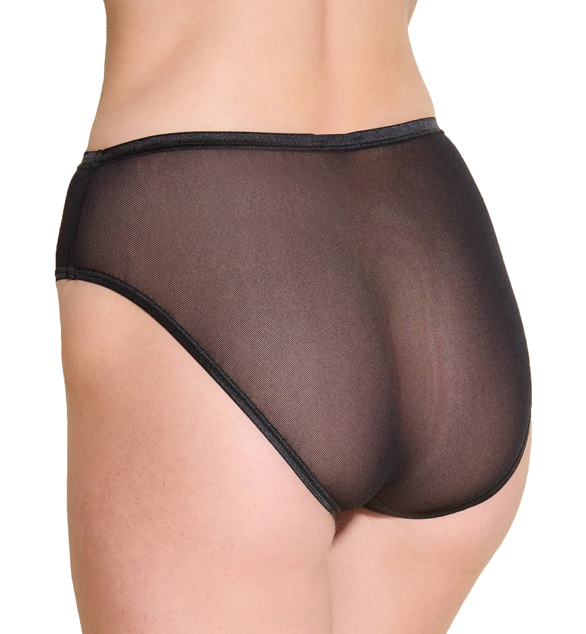 Cosabella Soire Confidence High Waist Brief Panty (SOIRC0562),Small,Black - Black,Small