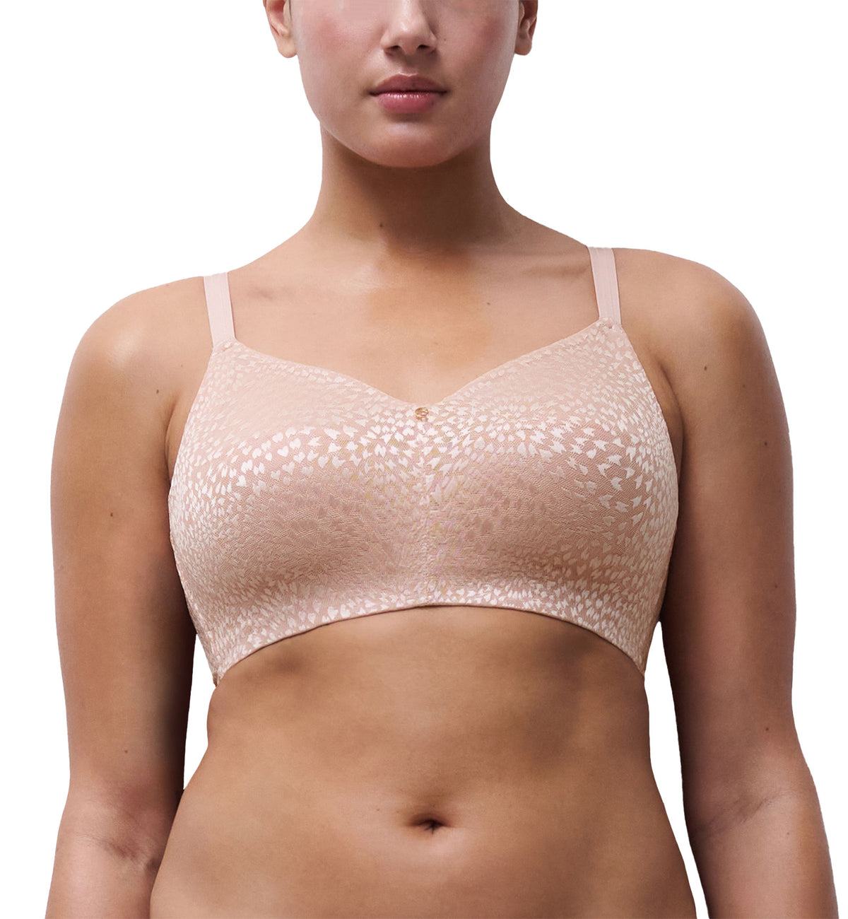 Chantelle Magique Back Smoothing Wireless Bra (C19UP0),32D,Rose - Rose,32D