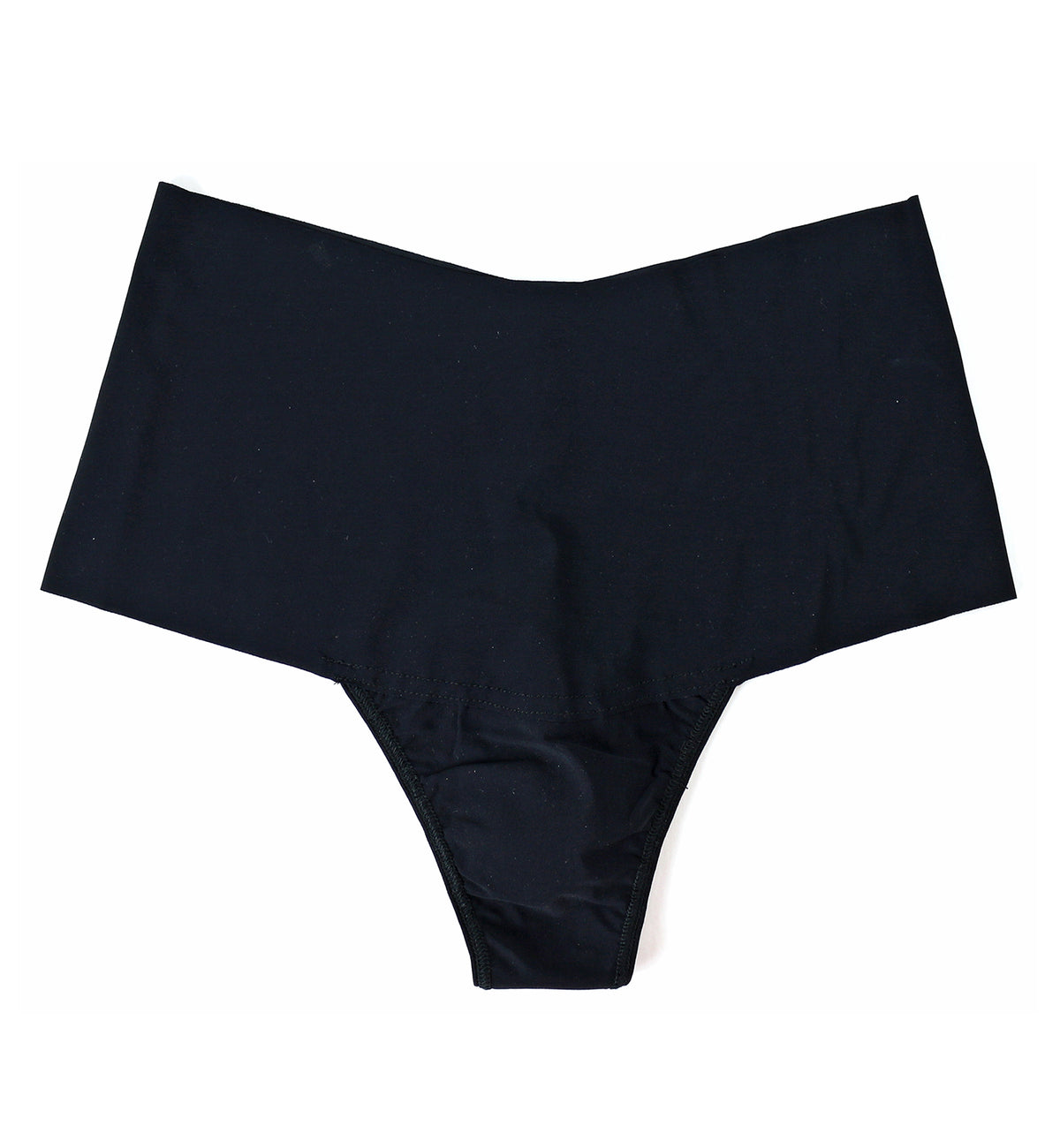 Hanky Panky BreatheSoft Hi-Rise Thong (6J1921B),Small,Black - Black,Small