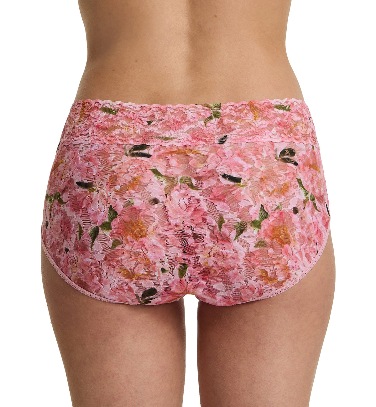 Hanky Panky Signature Lace Printed French Brief (PR461),Small,Dancing Petals - Dancing Petals,Small