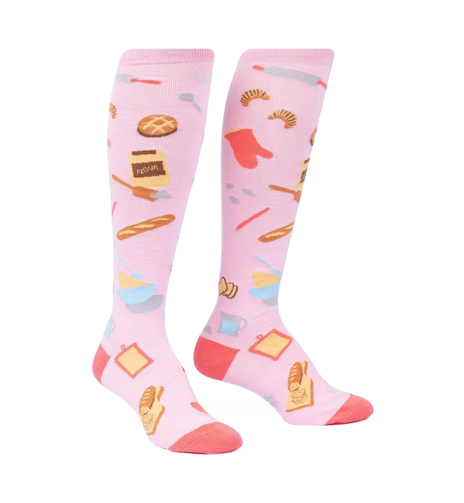 SOCK it to me Unisex Knee High Socks (F0592),Bake at 350 - Bake at 350,One Size