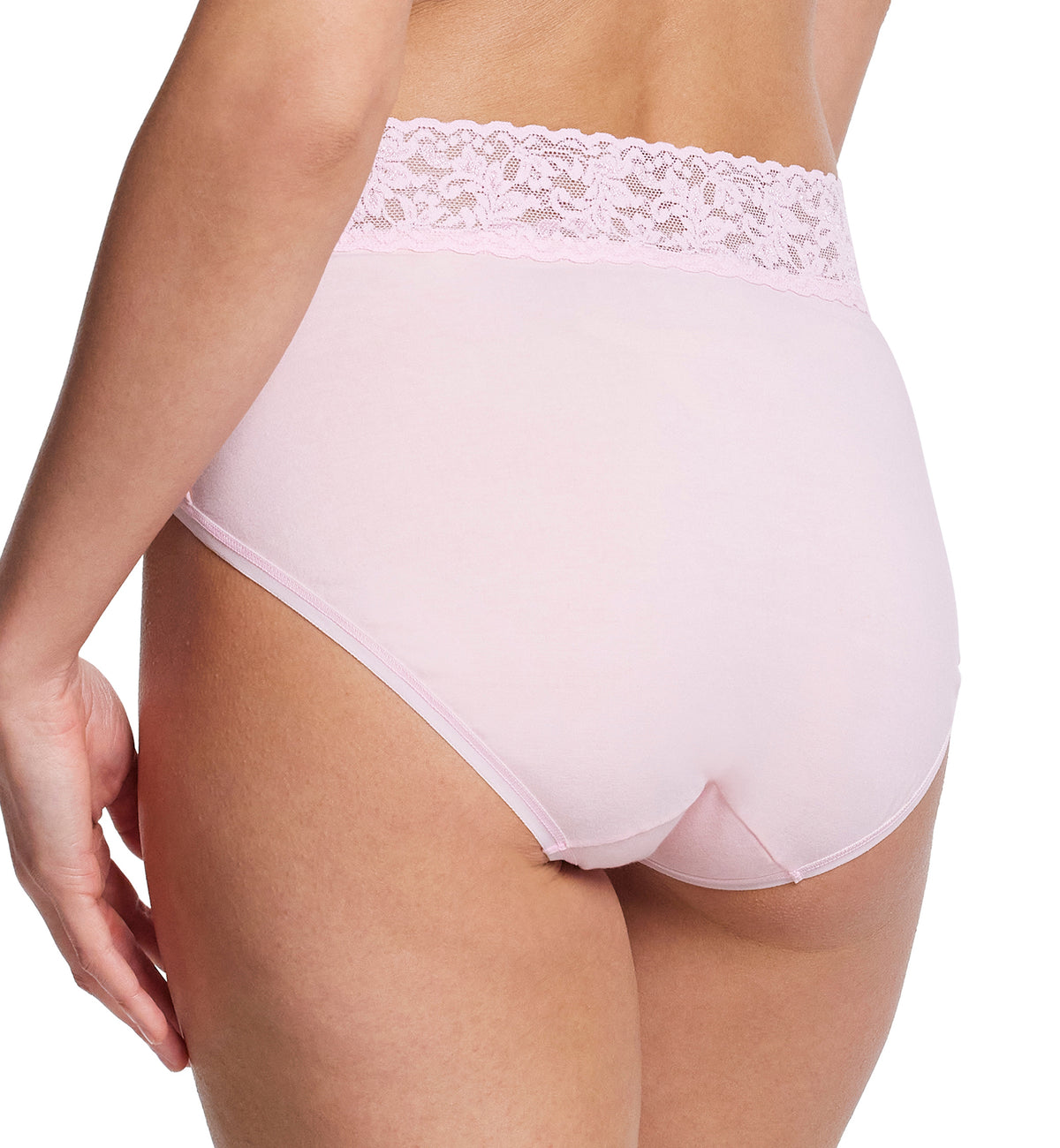 Hanky Panky Cotton French Brief with Lace (892461),Small,Bliss - Bliss,Small