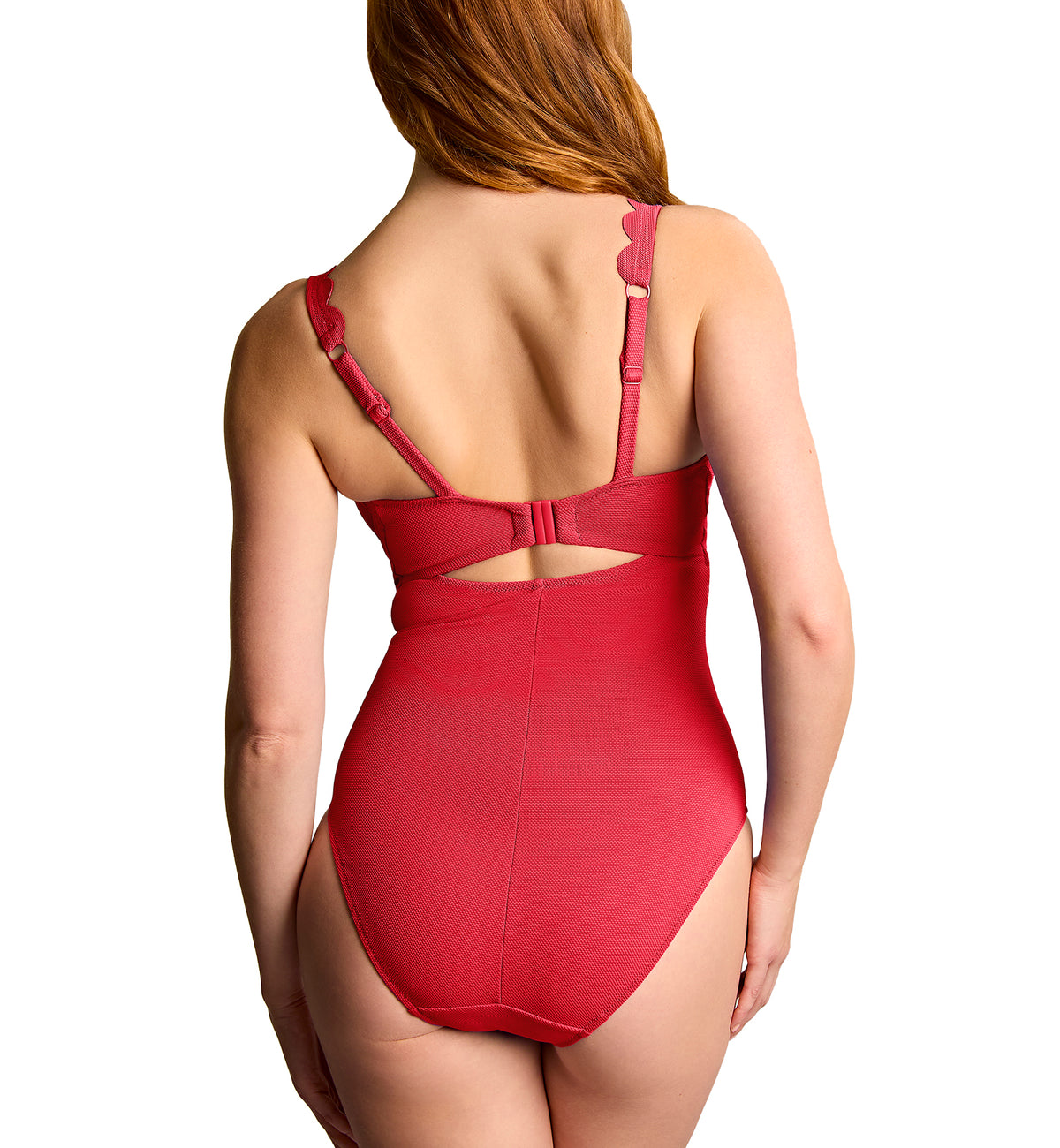 Panache Spirit Rita Plunge Underwire One Piece Swimsuit (SW1780),30FF,Red - Red,30FF