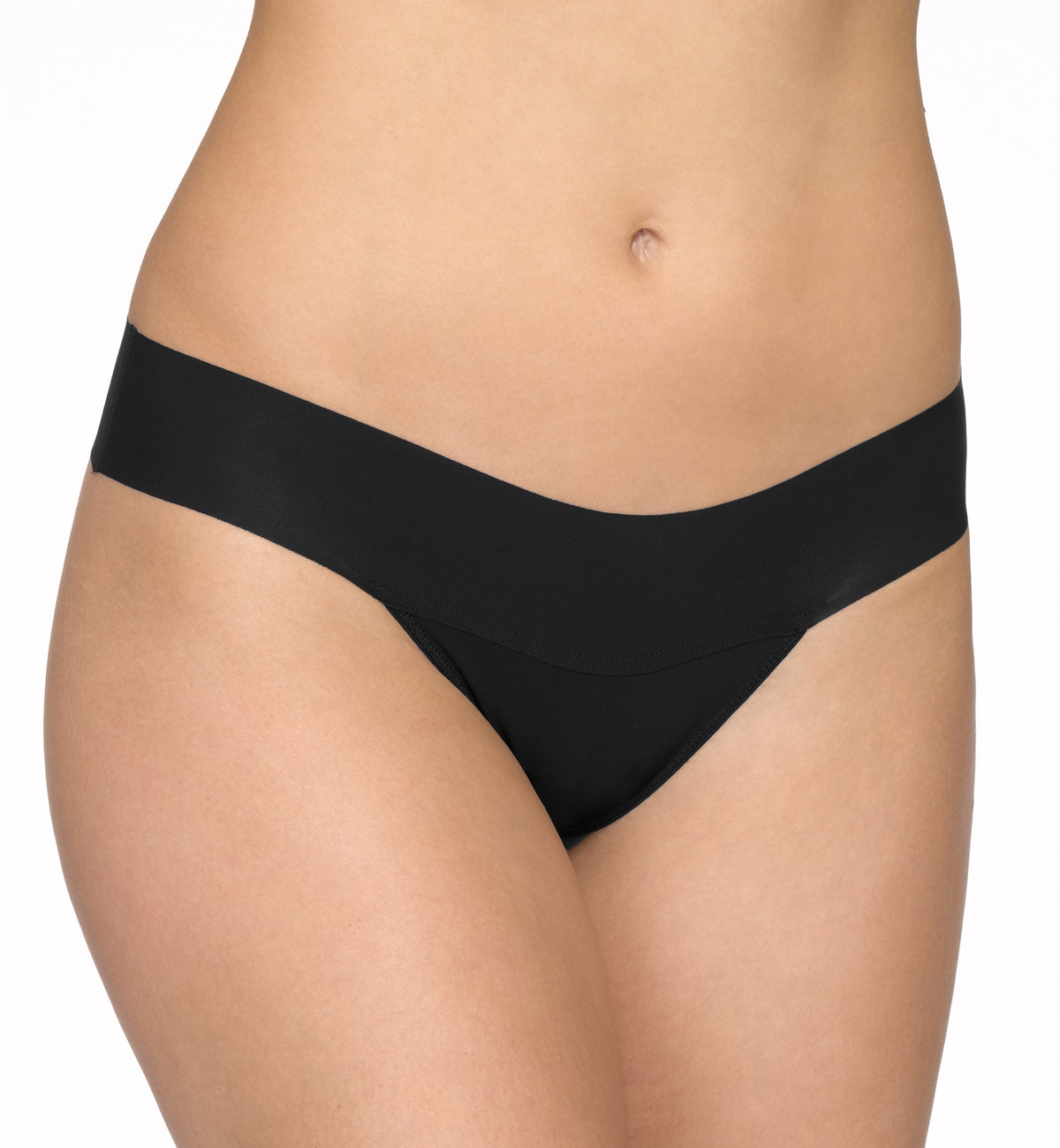 Hanky Panky BreatheSoft Natural Rise Thong 3 PACK (6J1661B3PK),XS,Black/Bliss Pink/Cherryade - Black/Bliss Pink/Cherryade,XS