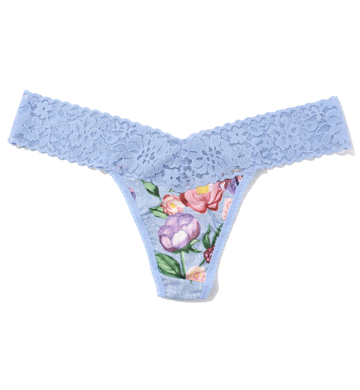 Hanky Panky Printed DreamEase Low Rise Thong (PR681004),Chatsworth House - Chatsworth House,One Size