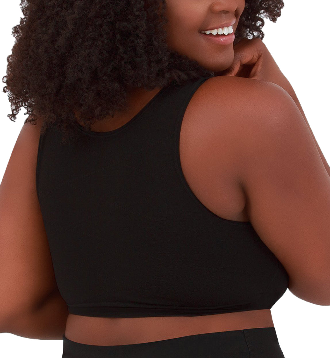 Leading Lady All Around Support Comfort Sports Bra (5504),Medium,Black - Black,Medium