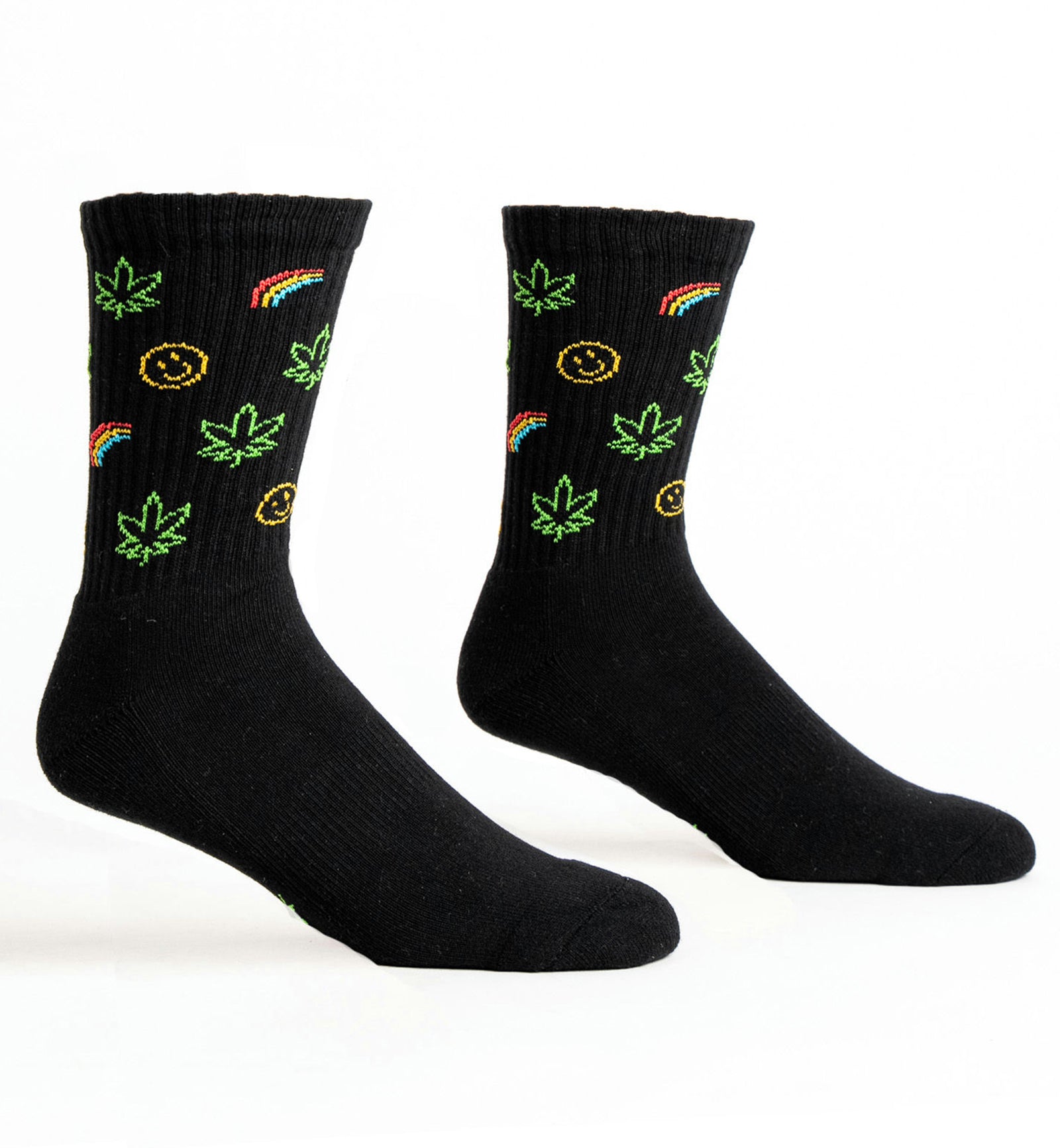 SOCK it to me Athletic Ribbed Crew Socks (R0035),It's 4:20 Somewhere - Its 420 Somewhere,One Size