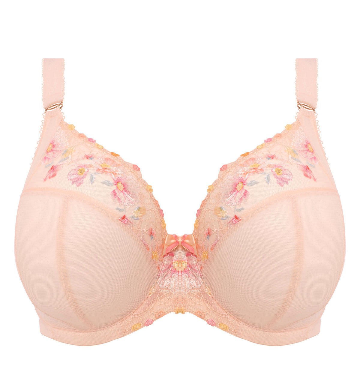 Elomi Himari Plunge Underwire Bra (302102),32GG,Peach Whisper - Peach Whisper,32GG