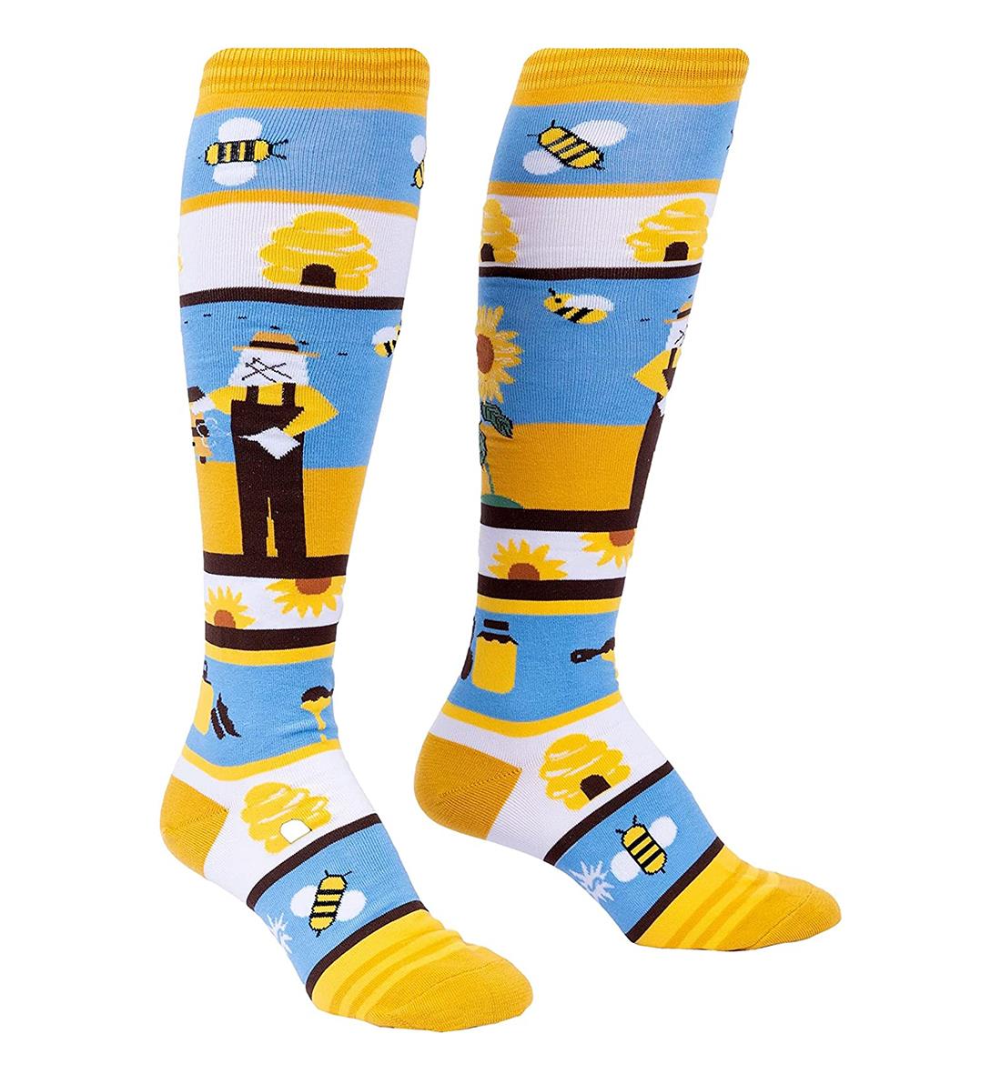 SOCK it to me Unisex Knee High Socks (F0612),Honey, You're a Keeper - Honey You're a Keeper,One Size