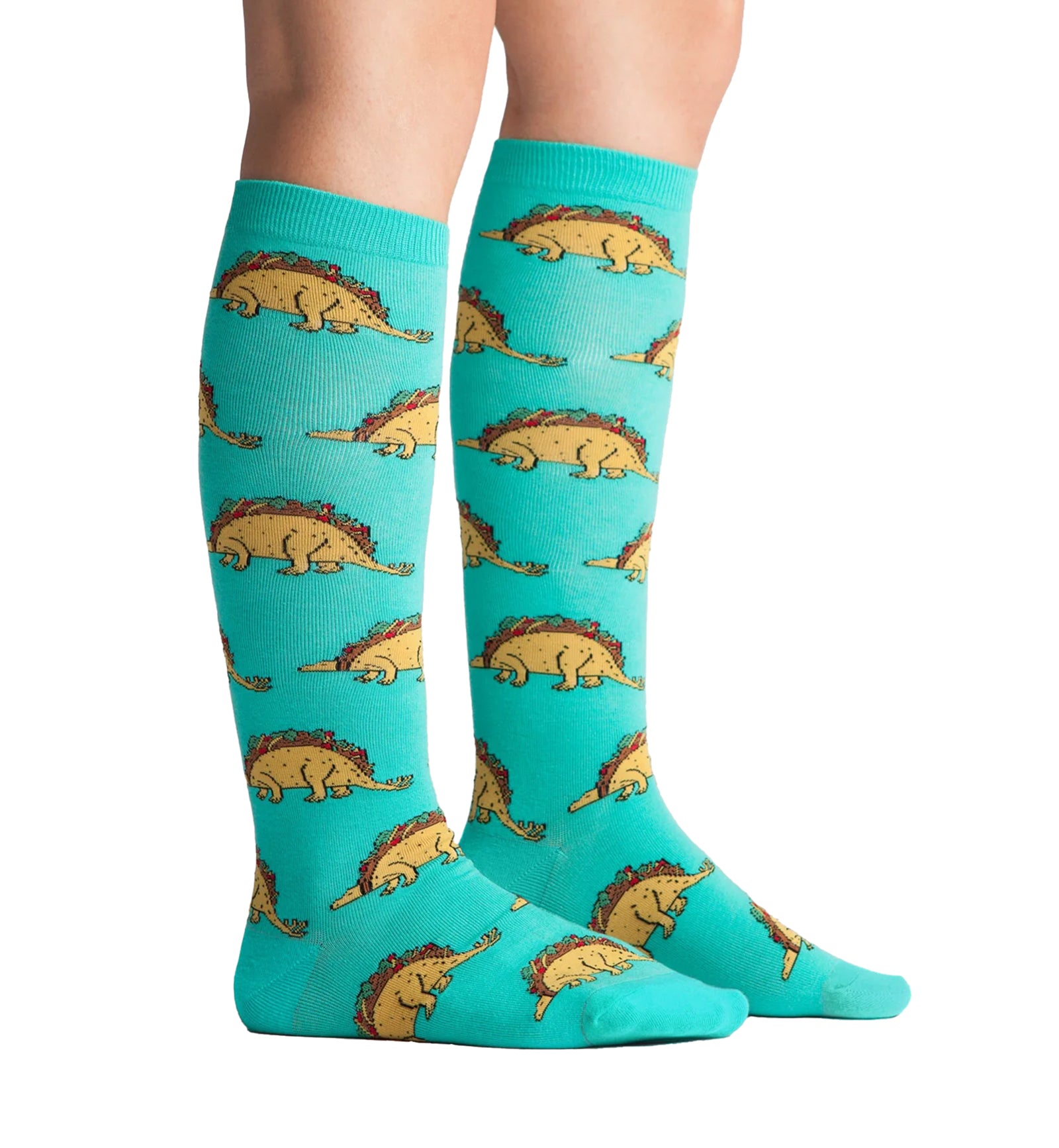SOCK it to me Unisex Knee High Socks (f0254),Tacosaurus - Tacosaurus,One Size
