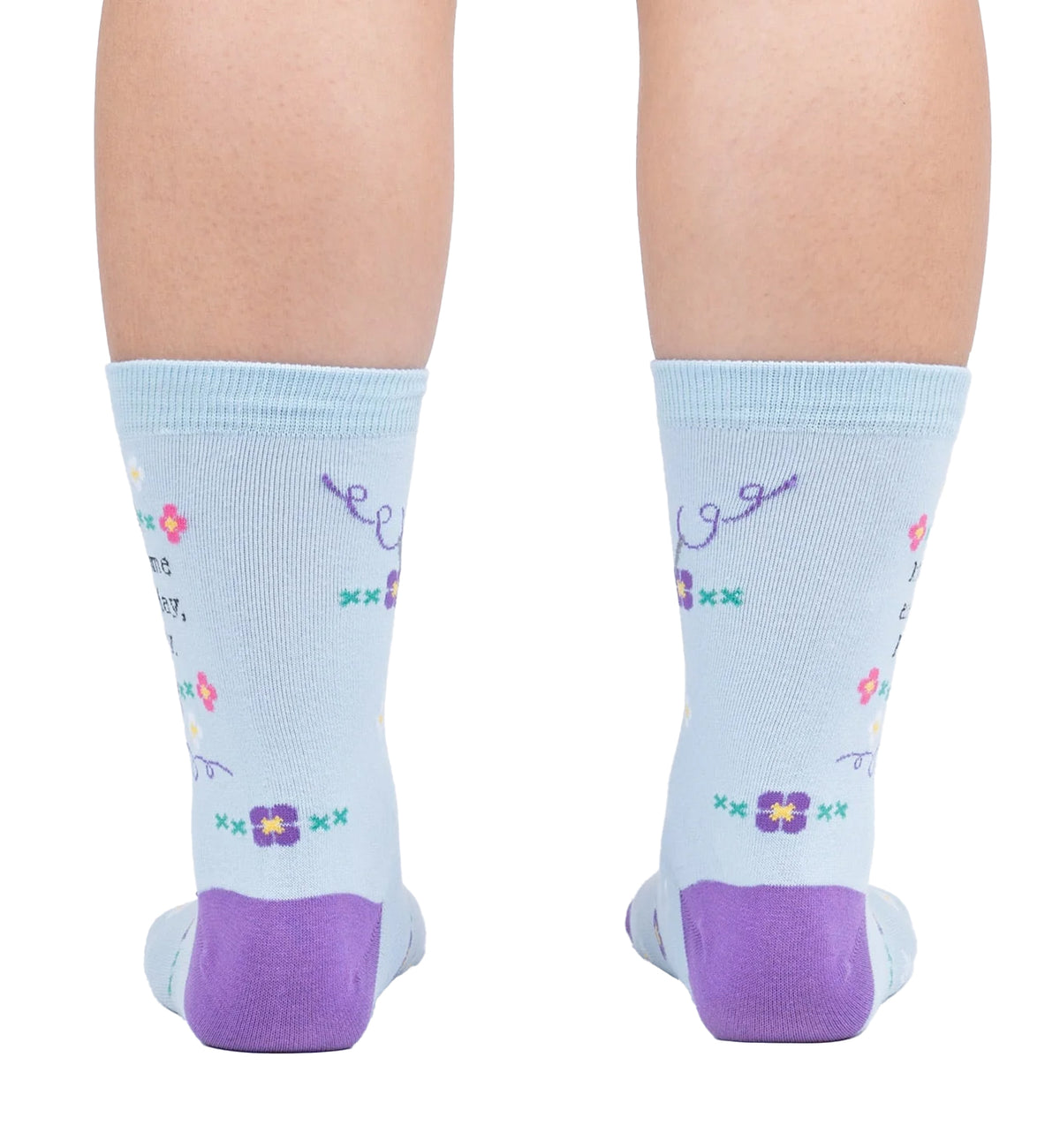 SOCK it to me Women's Crew Socks (W0409),Kick Some Ass Today - Kick Some Ass Today,One Size