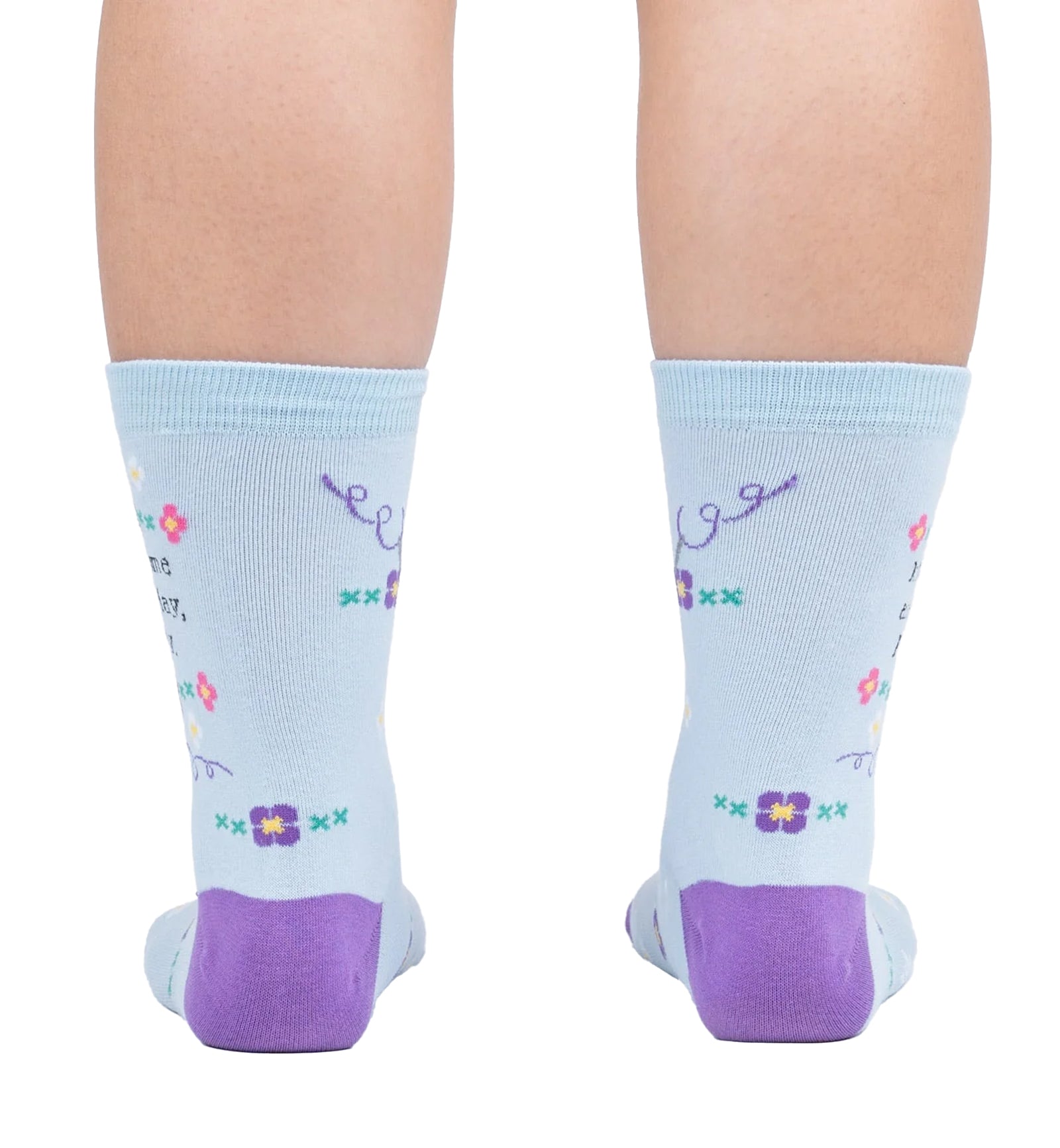 SOCK it to me Women's Crew Socks (W0409),Kick Some Ass Today - Kick Some Ass Today,One Size