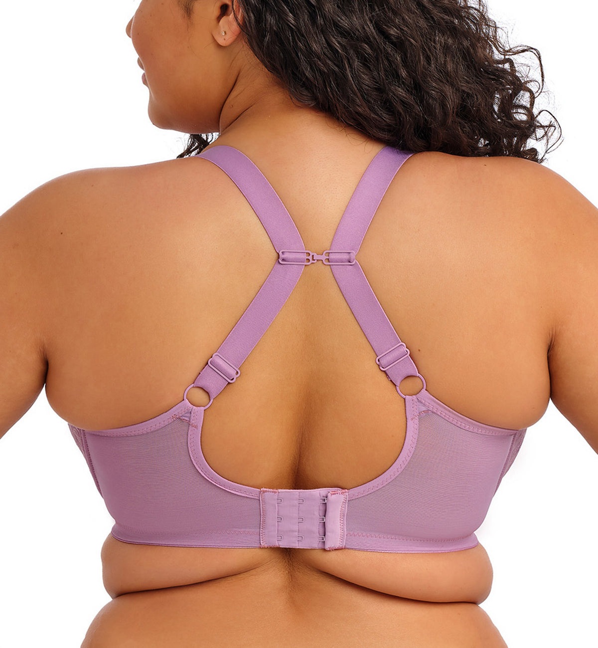 Elomi Brianna Padded Half Cup Underwire Bra (8081),32GG,Heather - Heather,32GG