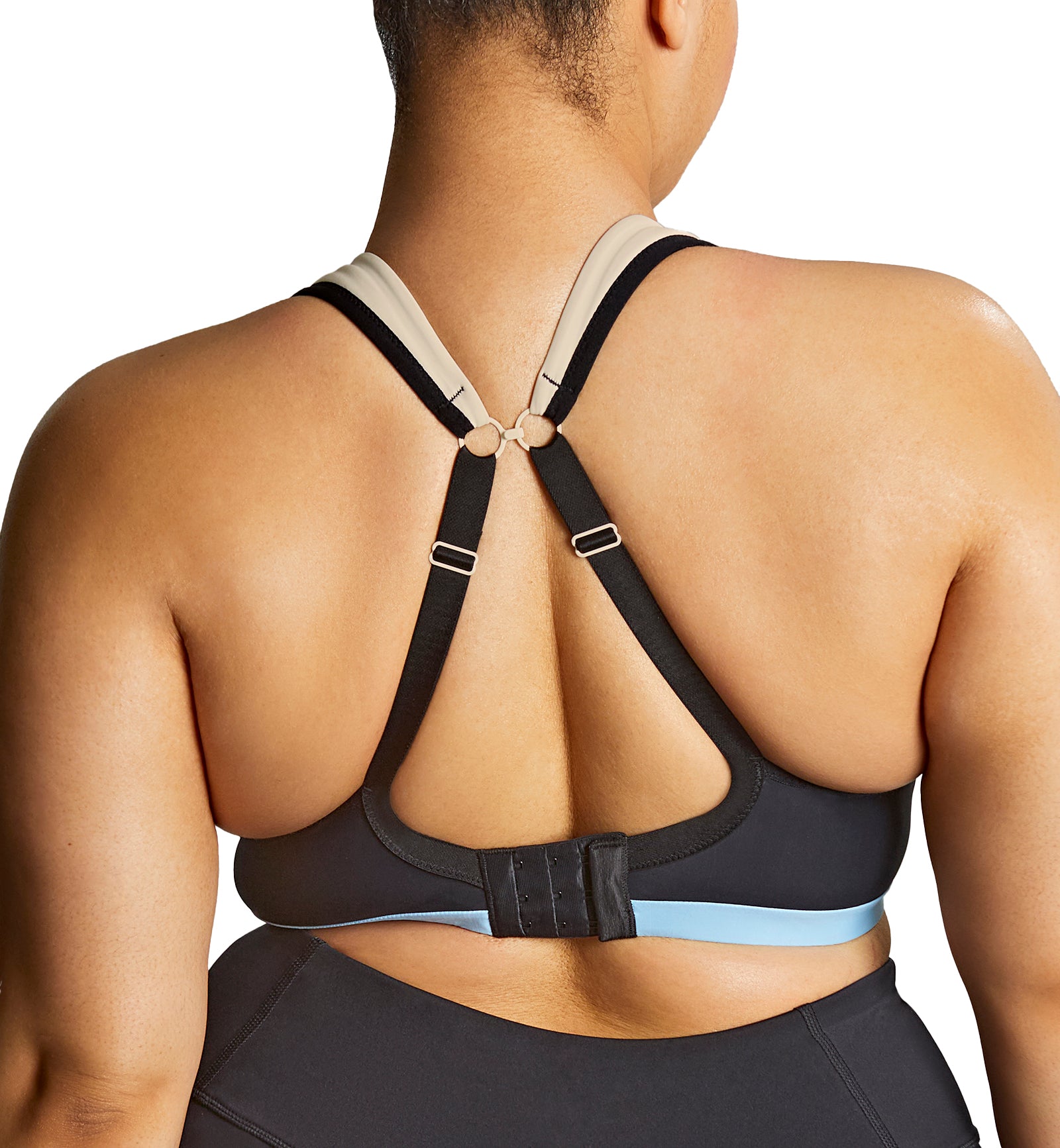 Sculptresse Upbeat Non-padded Underwire Sports Bra (9442),34E,Black/Chalk - Black/Chalk,34E