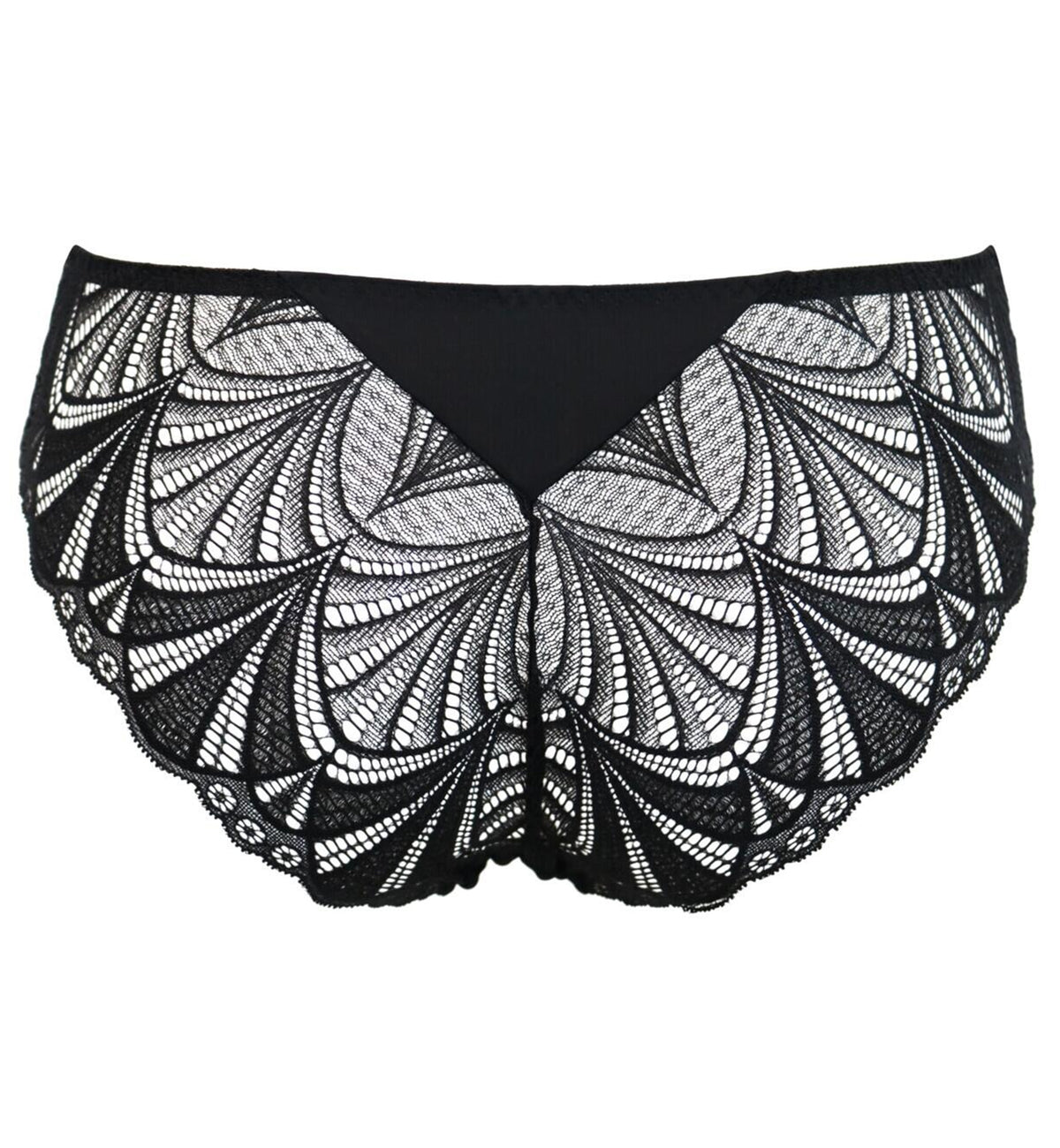 Pour Moi New Romance Bikini Brief (184012),XS,Black/Rose - Black/Rose,XS