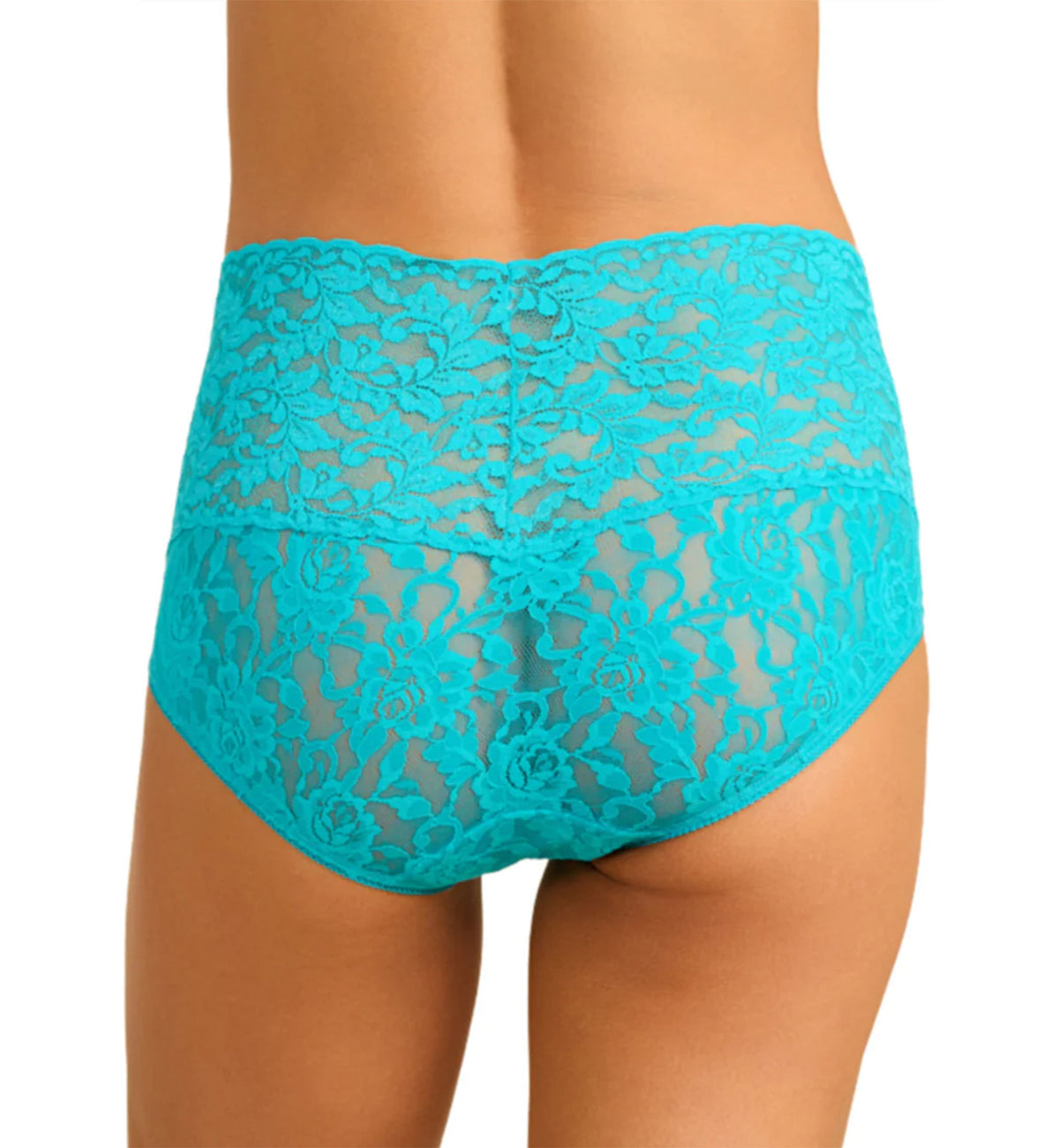 Hanky Panky Retro Lace V-kini (9K2124),Small,Turkish Tile Blue - Turkish Tile Blue,Small