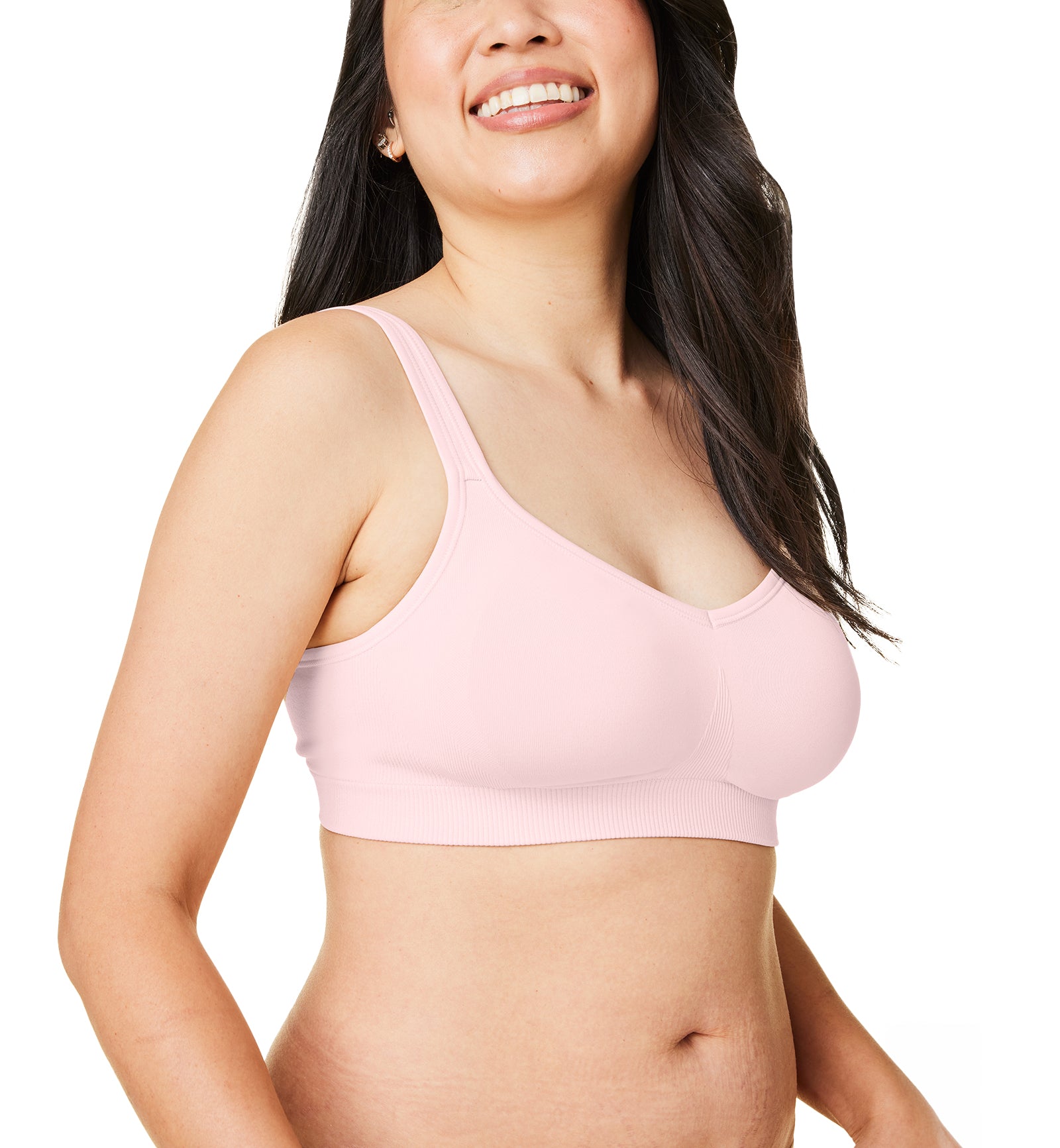 BRAVADO! DESIGNS Everyday Sculpt Wire-Free Bra (11011V),Small,Chalk Pink - Chalk Pink,Small