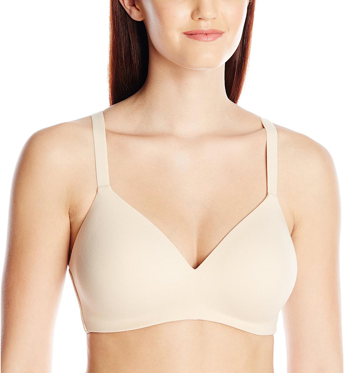 Wacoal How Perfect Wire Free Contour T-Shirt Bra (852189)- Natural