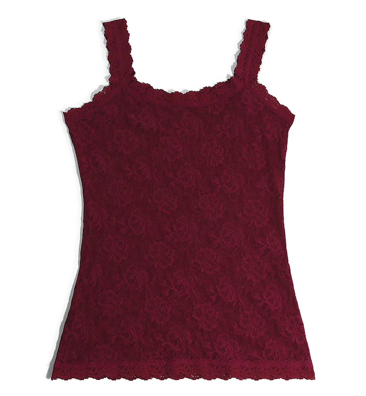 Hanky Panky Signature Lace Unlined Camisole (1390LP),XS,Dark Pomegranate - Dark Pomegranate,XS