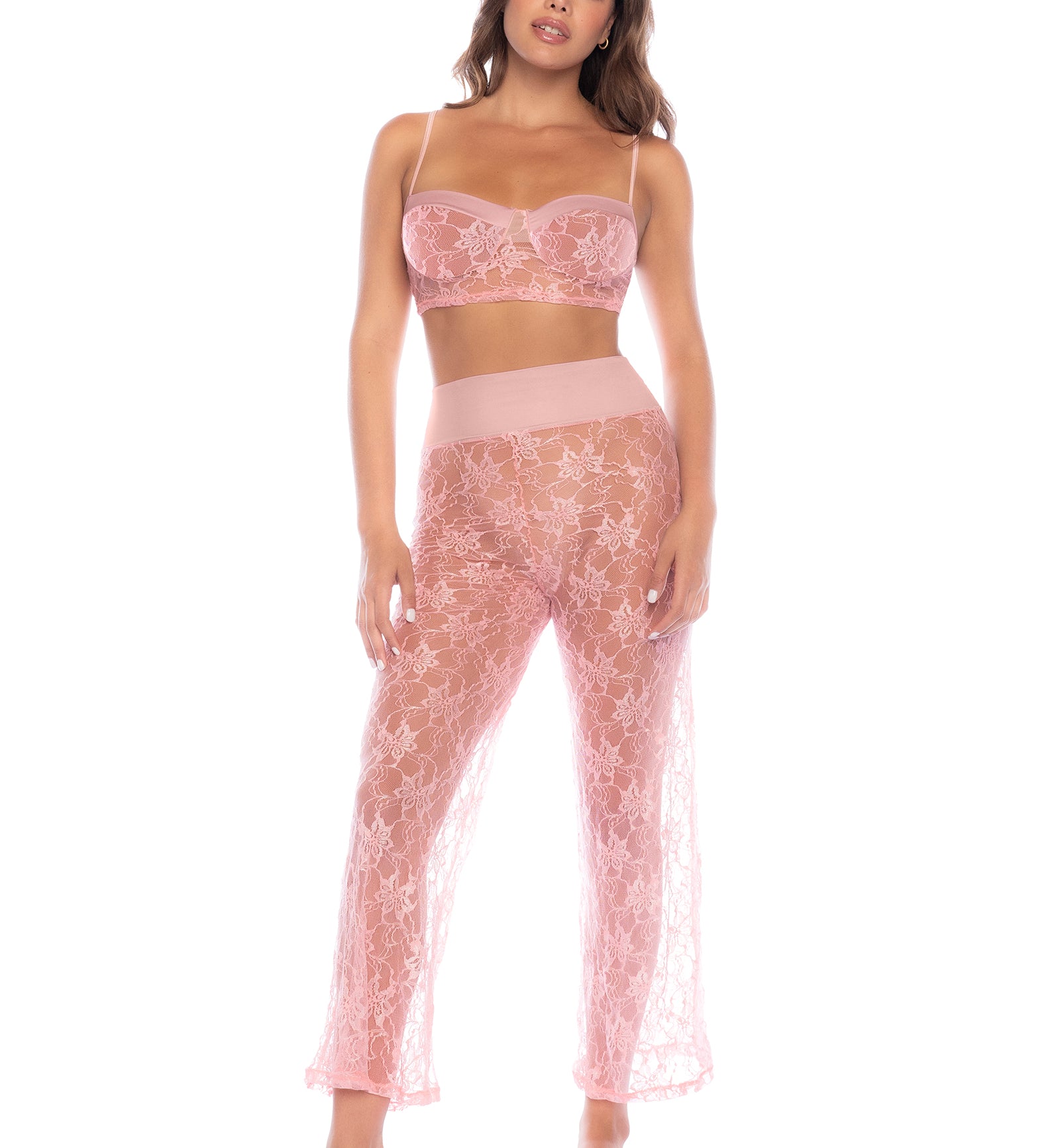 Mapale Yours Truly Two Piece Pajama Set (7600),S,Rose - Rose,S