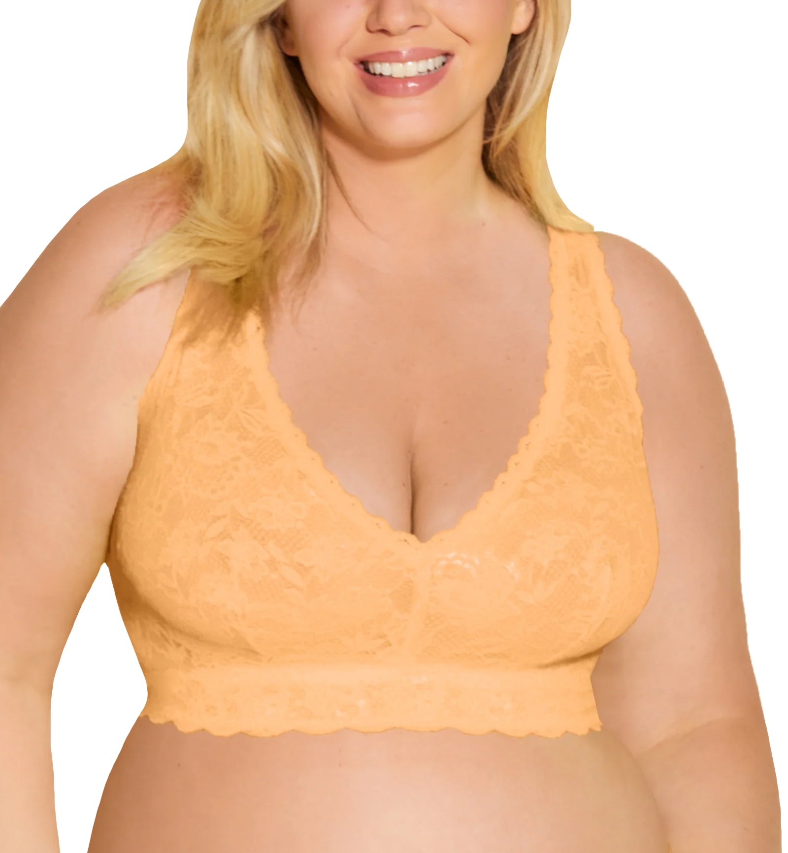 Cosabella NSN ULTRA CURVY Racie Racerback Bralette (NEVER1353),XS,Taaja Mango - Taaja Mango,XS