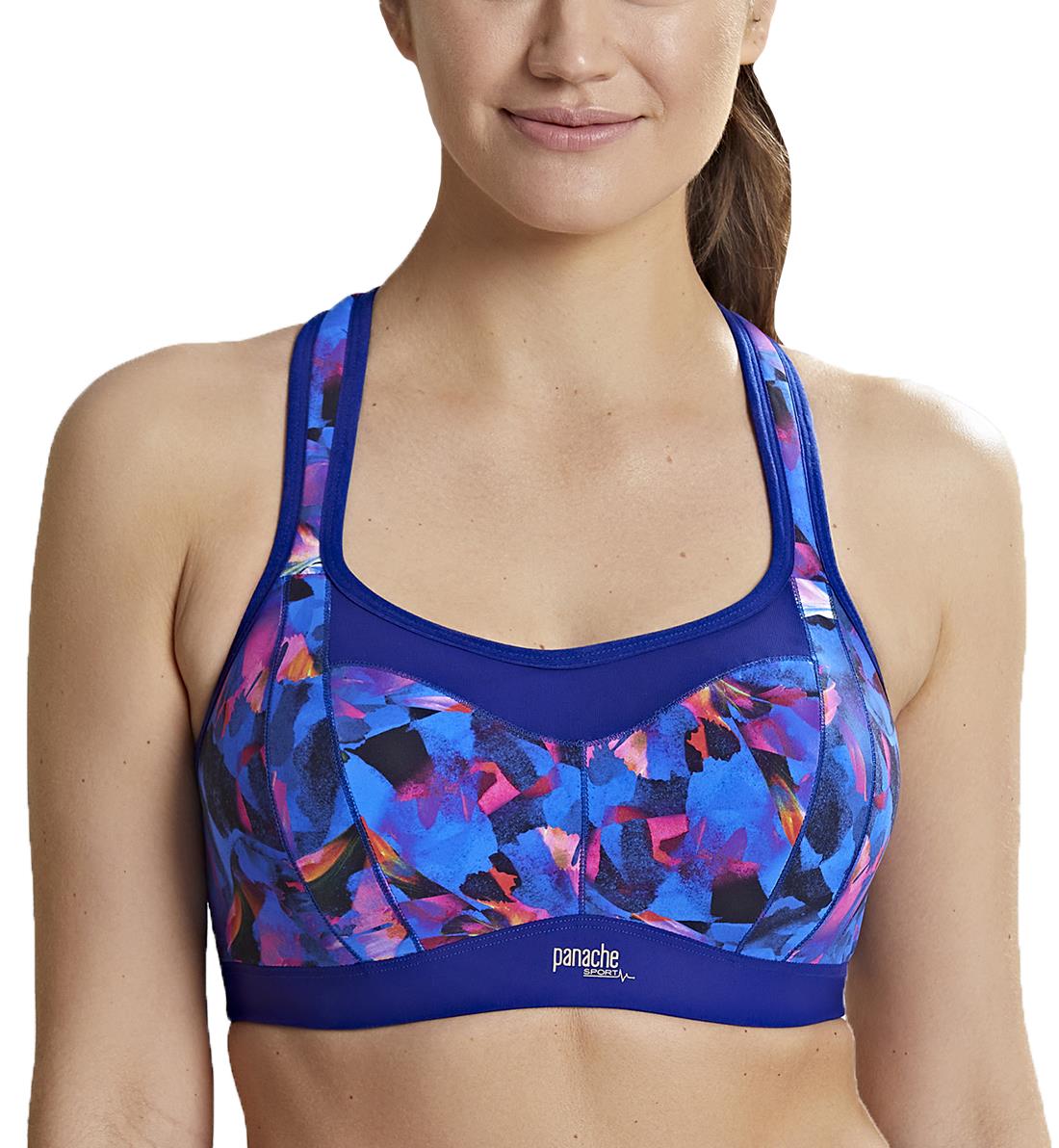 Panache Power Racerback Underwire Sports Bra (5021R),28FF,Neon Rave - Neon Rave,28FF
