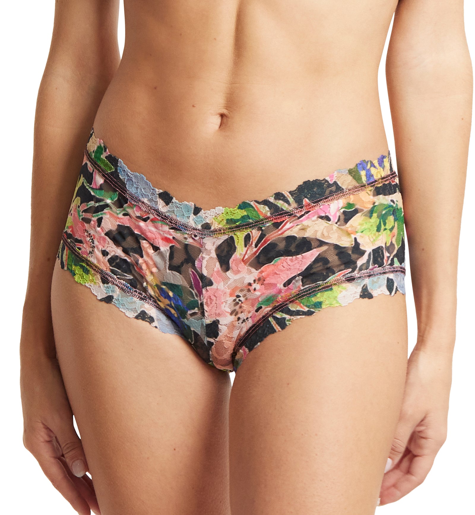 Hanky Panky Signature Lace Printed Boyshort (PR4812P),XS,Unapologetic - Unapologetic,XS