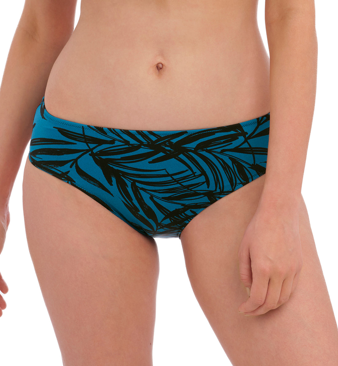 Fantasie Palmetto Bay Mid Rise Swim Brief (502072),Medium,Zen Blue - Zen Blue,Medium