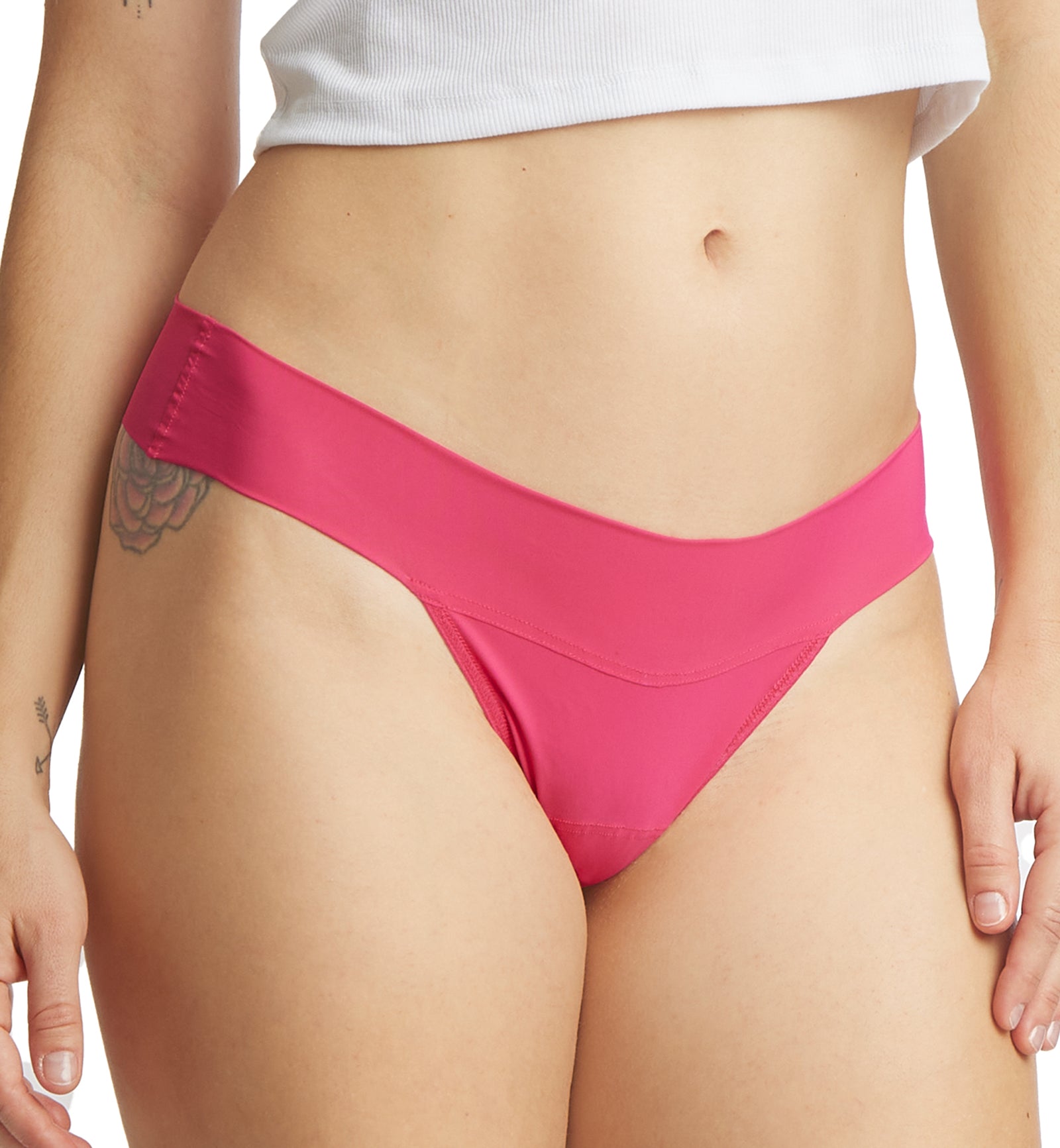 Hanky Panky BreatheSoft Natural Rise Thong (6J1661B),XS,Starburst - Starburst,XS