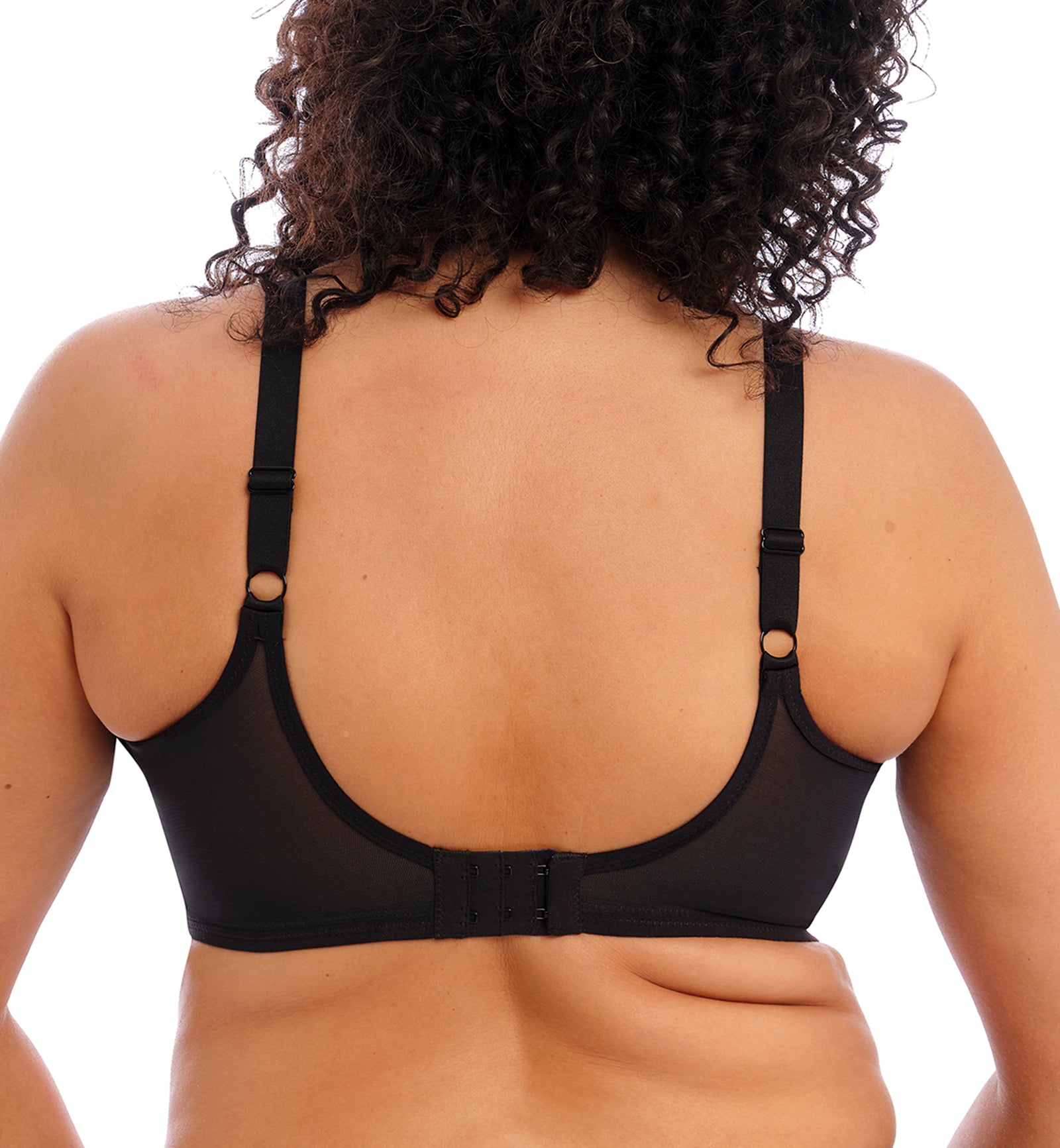 Elomi Smooth Unlined Underwire Molded Bra (4301),32GG,Black - Black,32GG