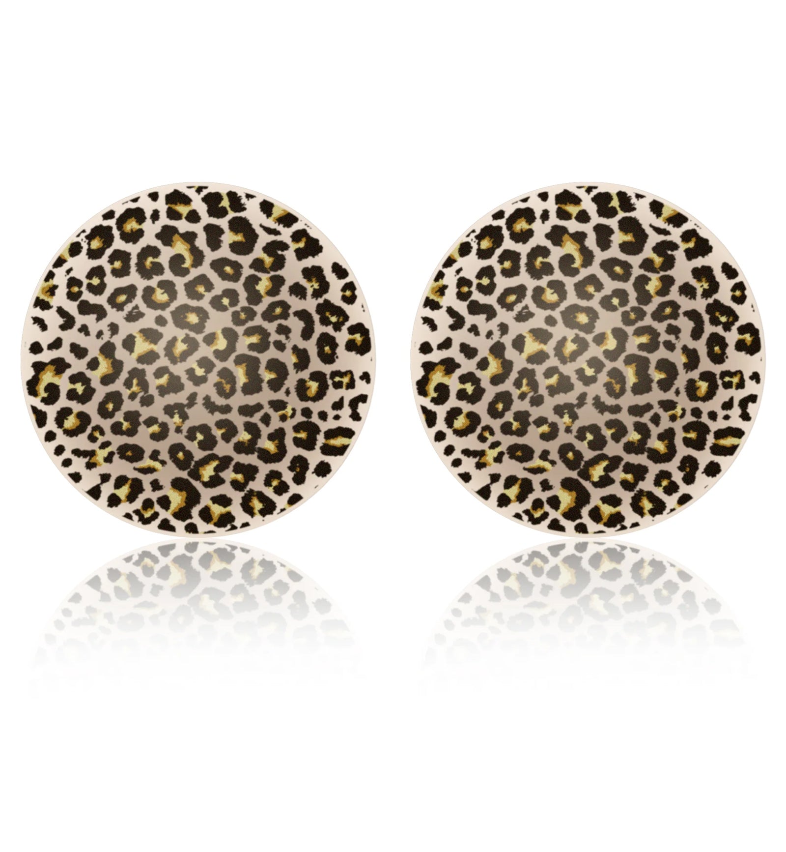 NOOD No-Show Round Adhesive Reusable Nipple Covers (4 inch),Wild Side - Wild Side,4 INCH