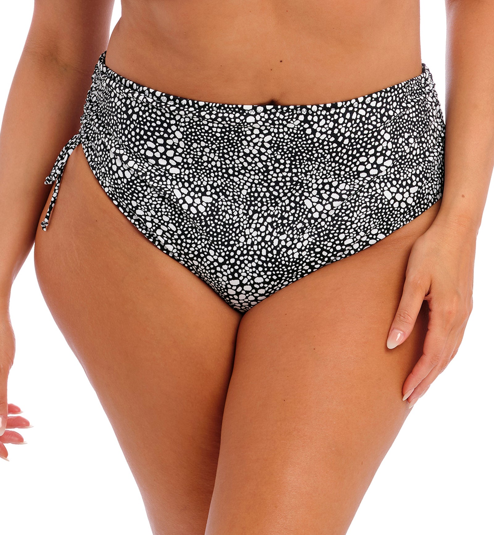 Elomi Pebble Cove Adjustable Side Swim Brief (ES801173),UK 14,Black - Black,UK 14