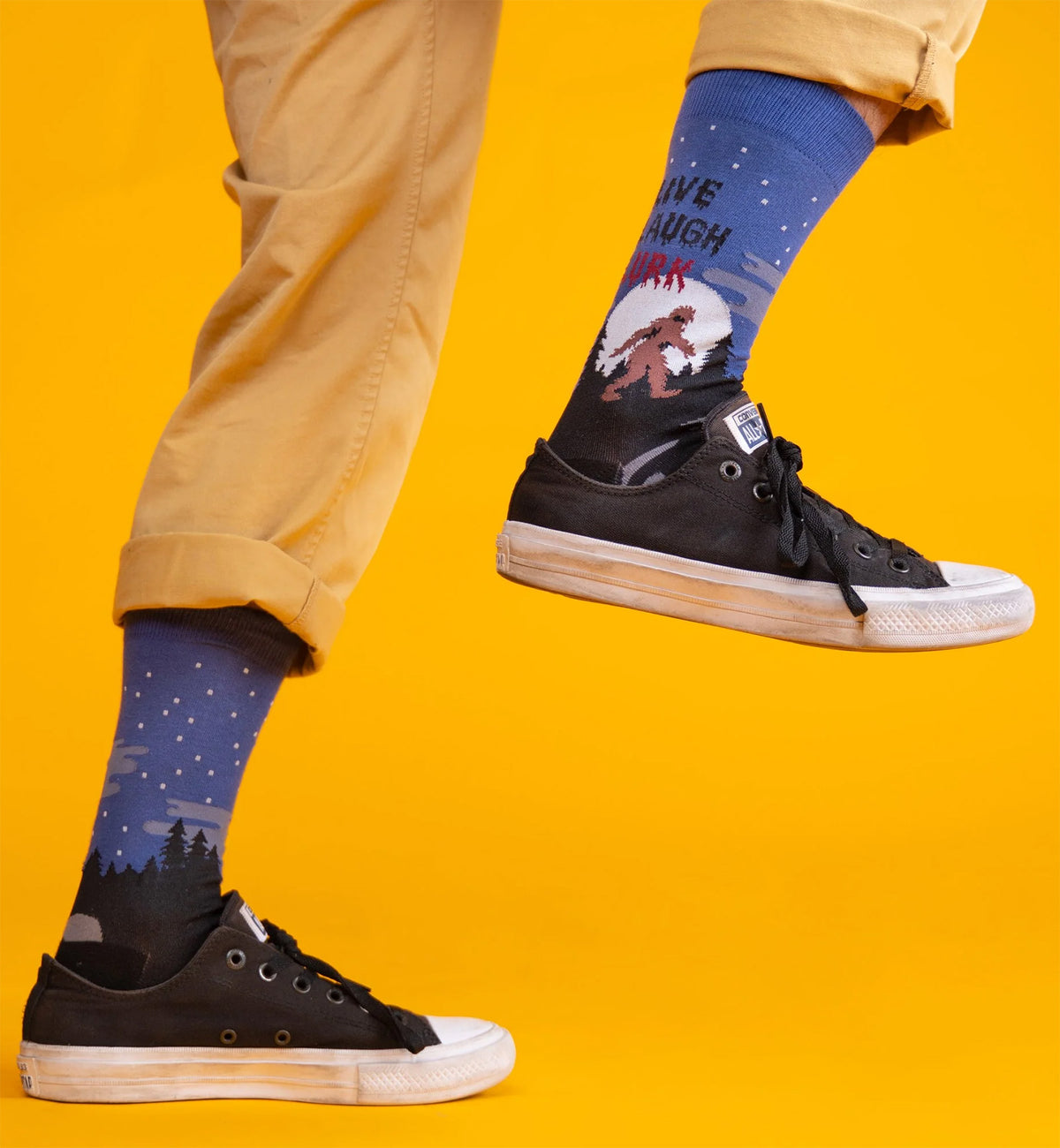 SOCK it to me Men's Crew Socks (MEF0602),Live, Laugh, Lurk - Live Laugh Lurk,One Size