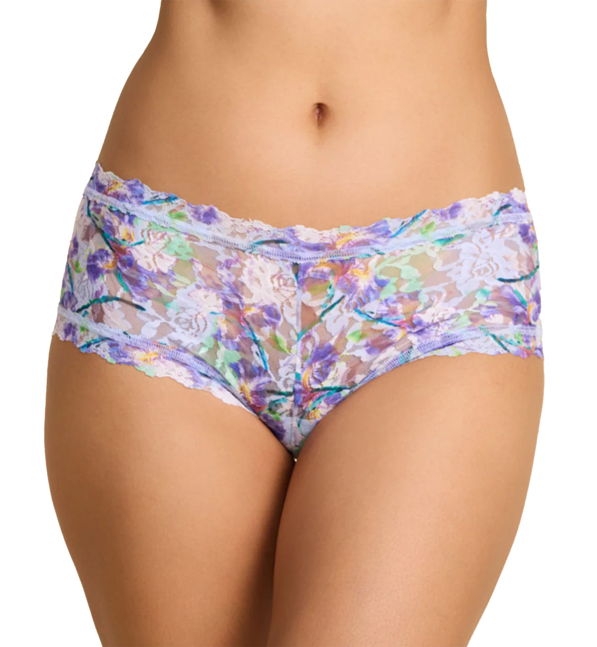 Hanky Panky Signature Lace Printed Boyshort (PR4812P),XS,Pleinair - Pleinair,XS
