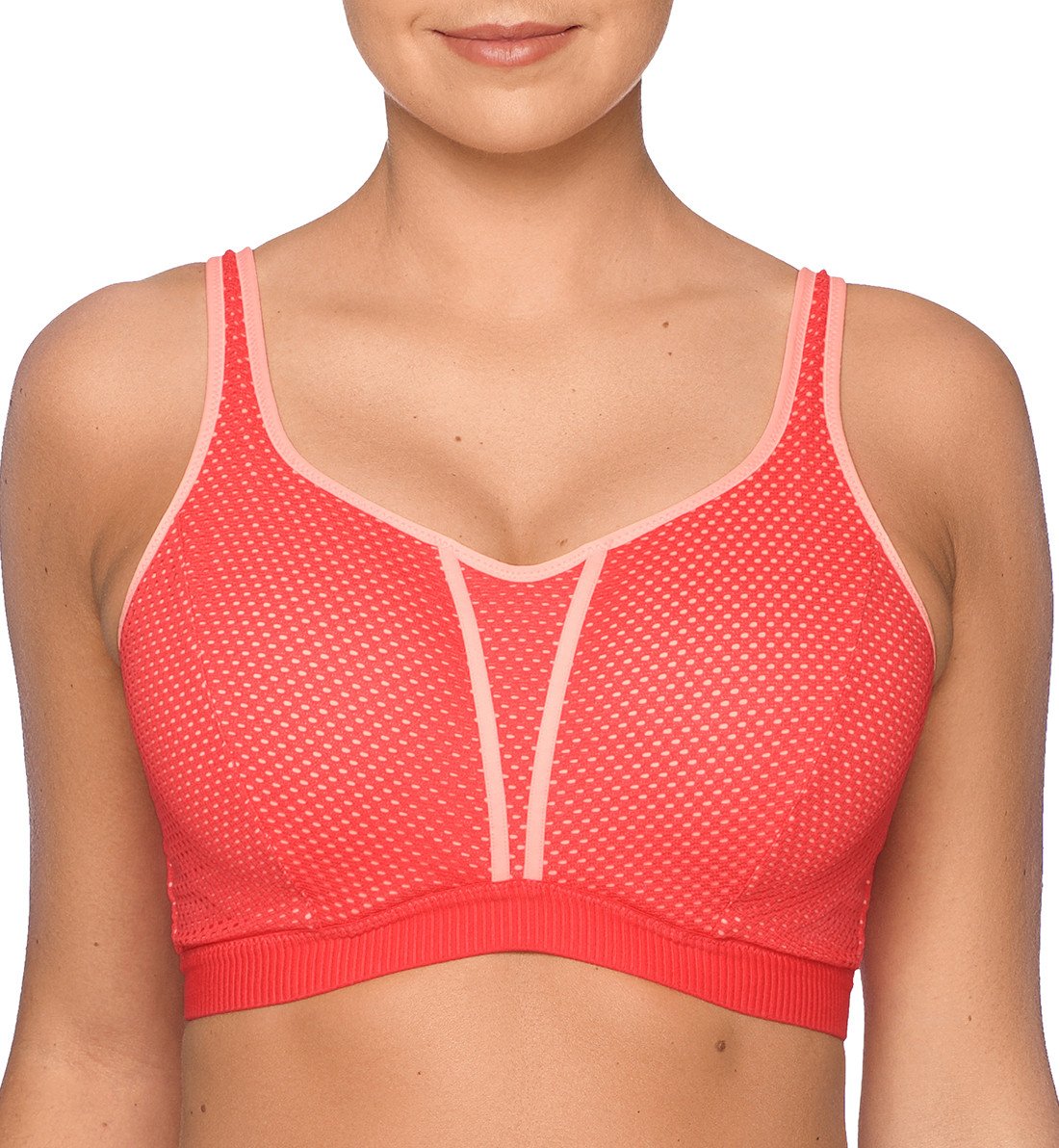PrimaDonna Sport The Mesh Padded Underwire Sports Bra (600-0216),30D,Sparkling Pink - Sparkling Pink,30D