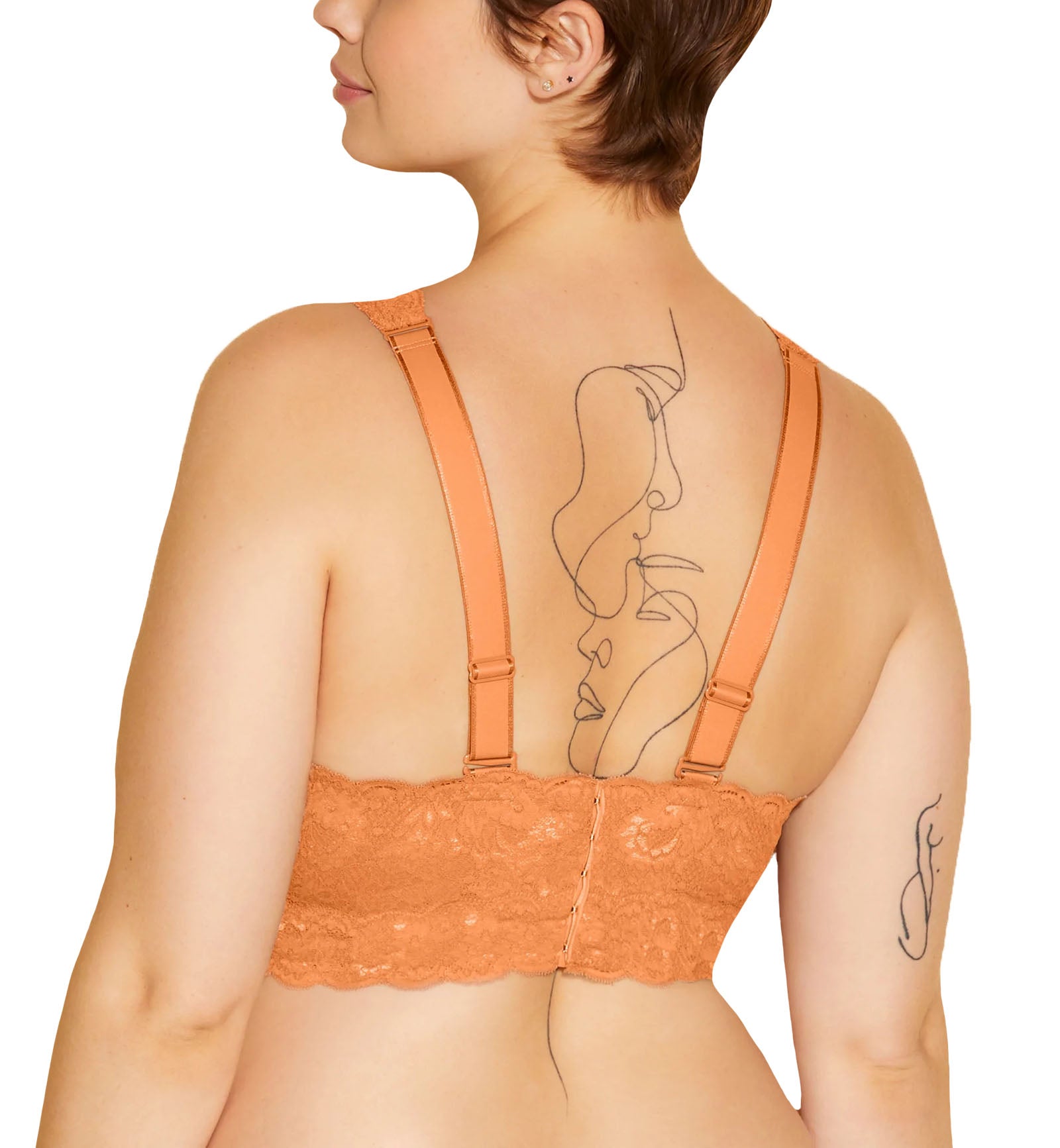 Cosabella NSN SUPER CURVY Plungie Longline Bralette (NEVER1389),XS,Garcinia - Garcinia,XS