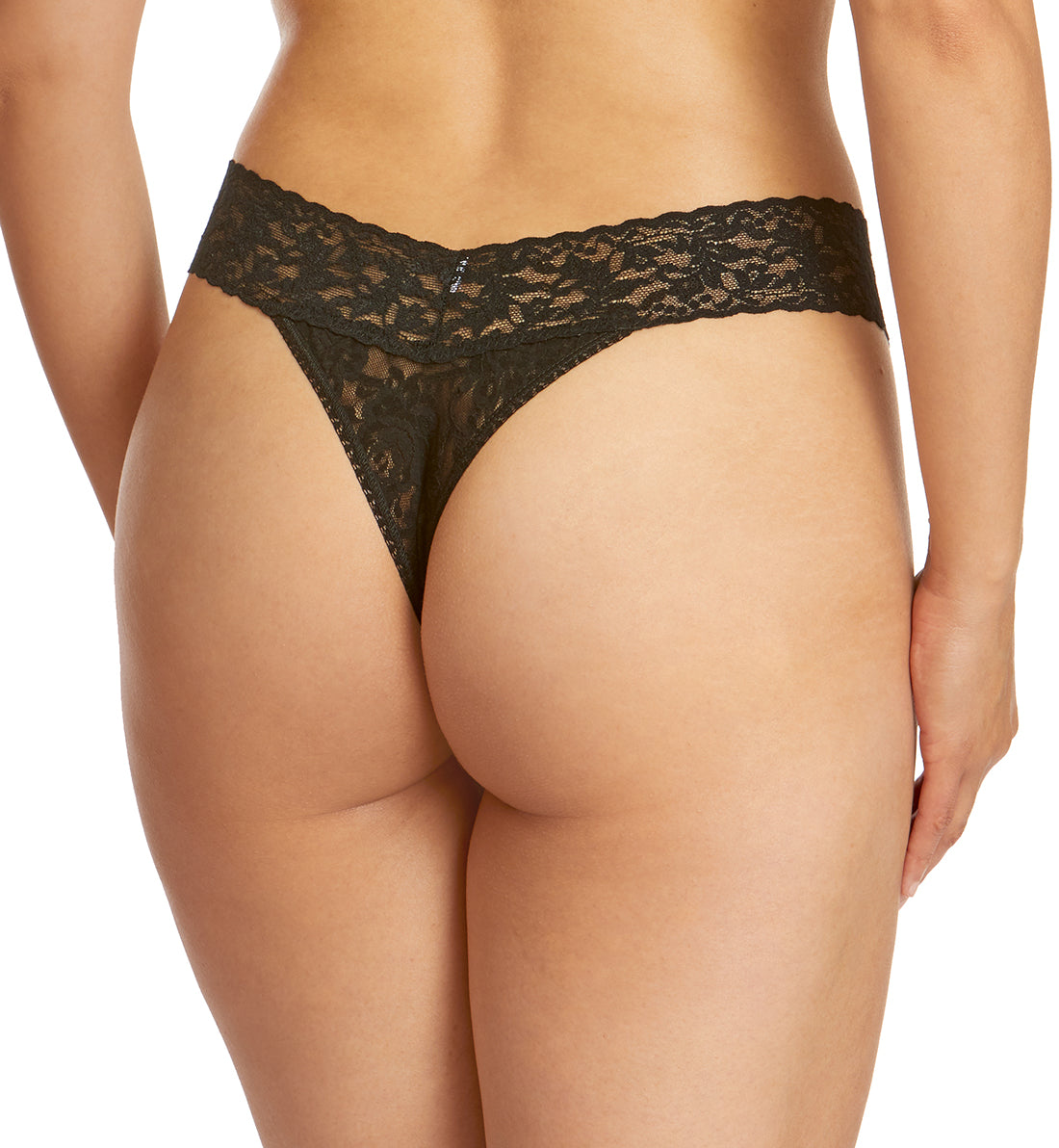 Hanky Panky 3-PACK Signature Lace Low Rise Thong (49113PK),All Black - All Black,One Size