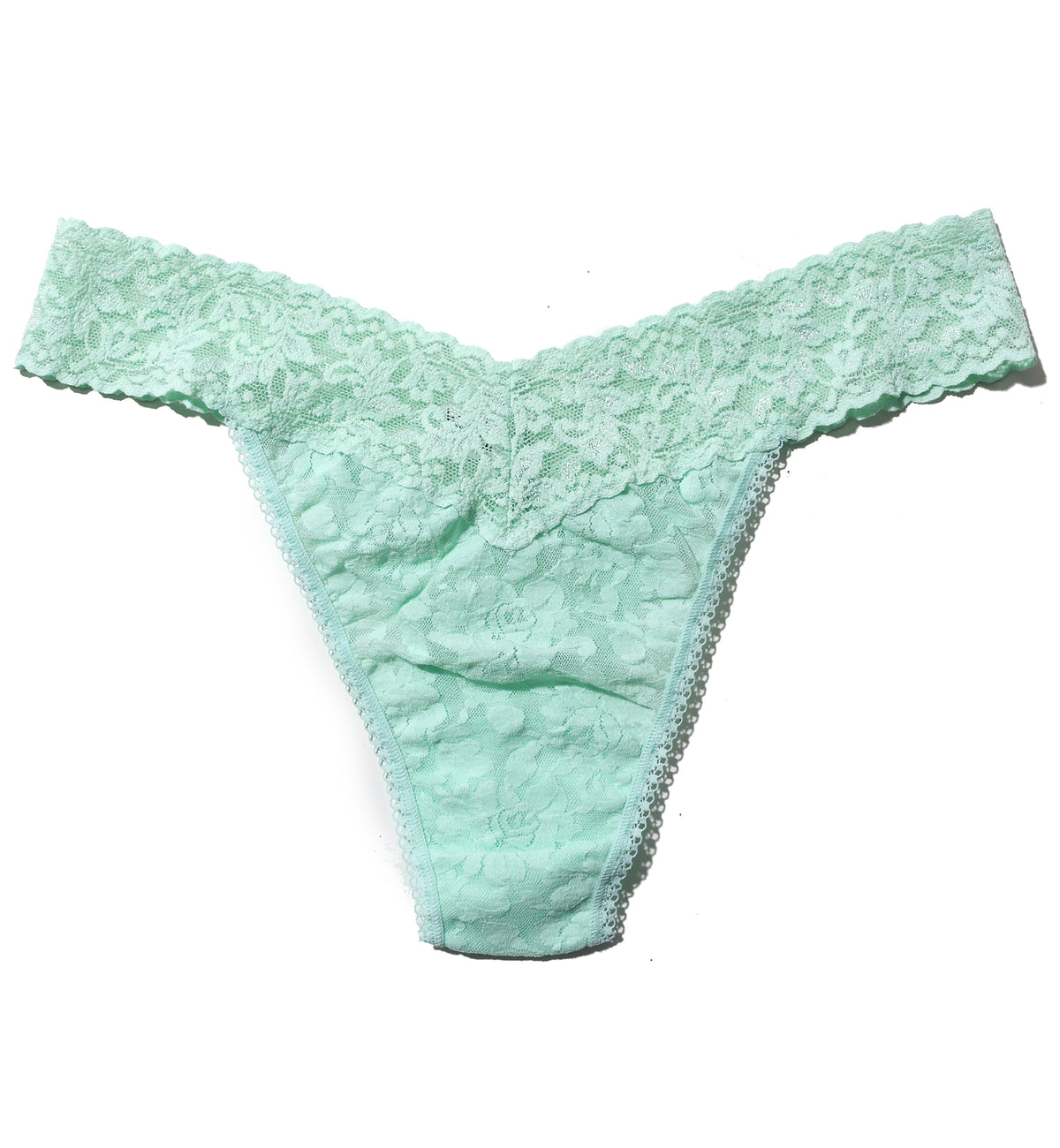Hanky Panky Signature Lace Original Rise Thong (4811P),Pistachio - Pistachio,One Size